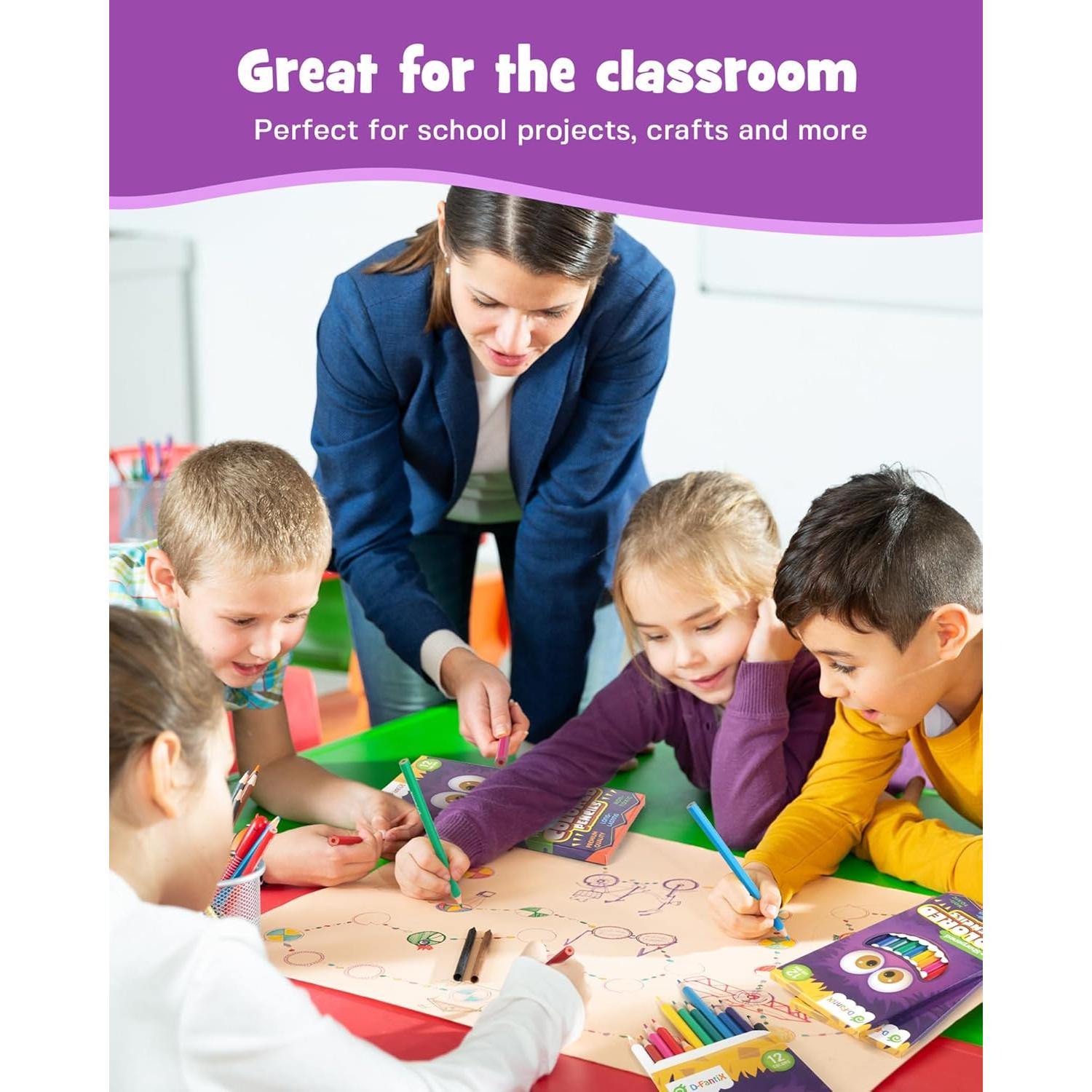 Lápices de Colores D-FantiX 432 Unidades Pre-Afilados