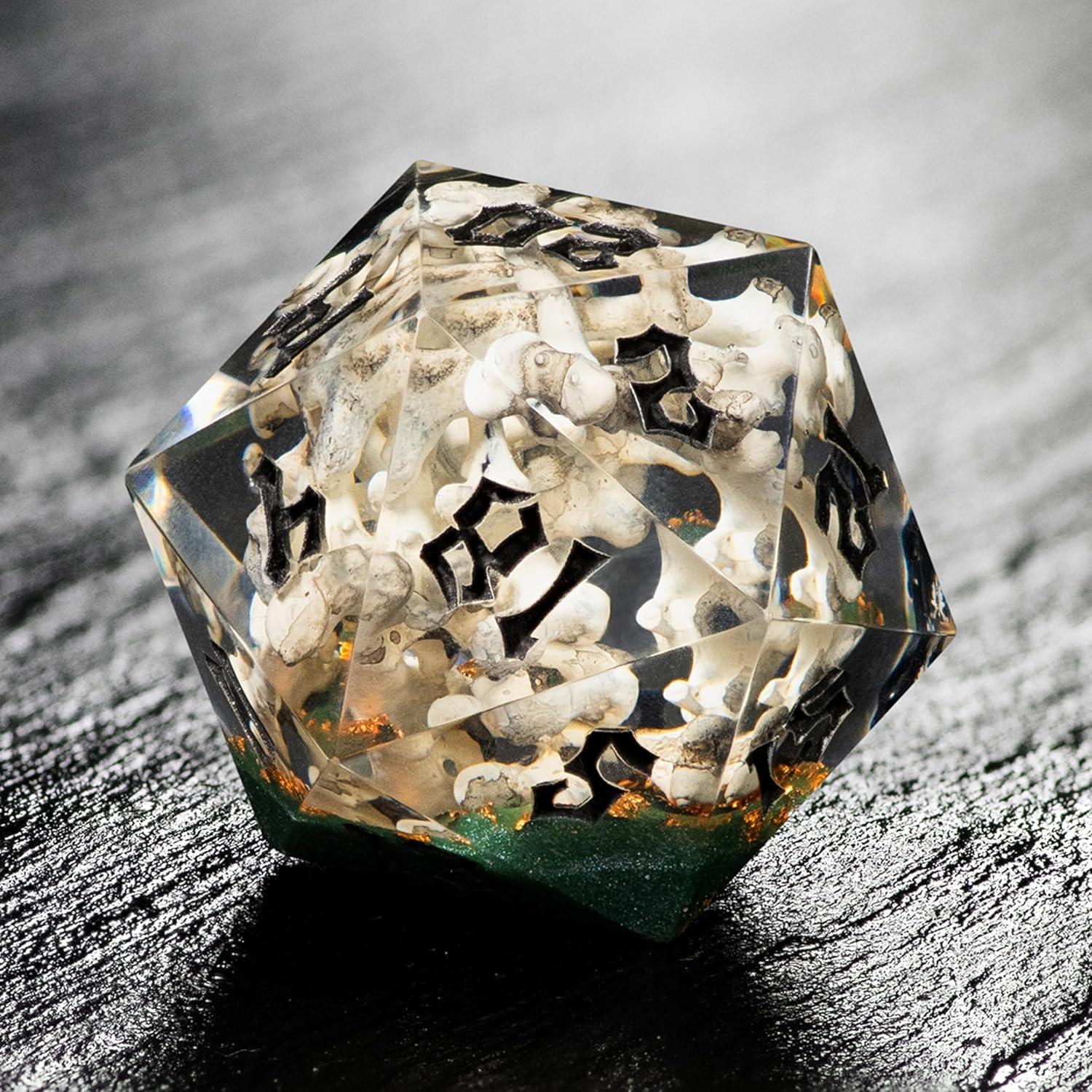 Set de Dados RPG de Hueso Maldito DiceBell - 7 Piezas