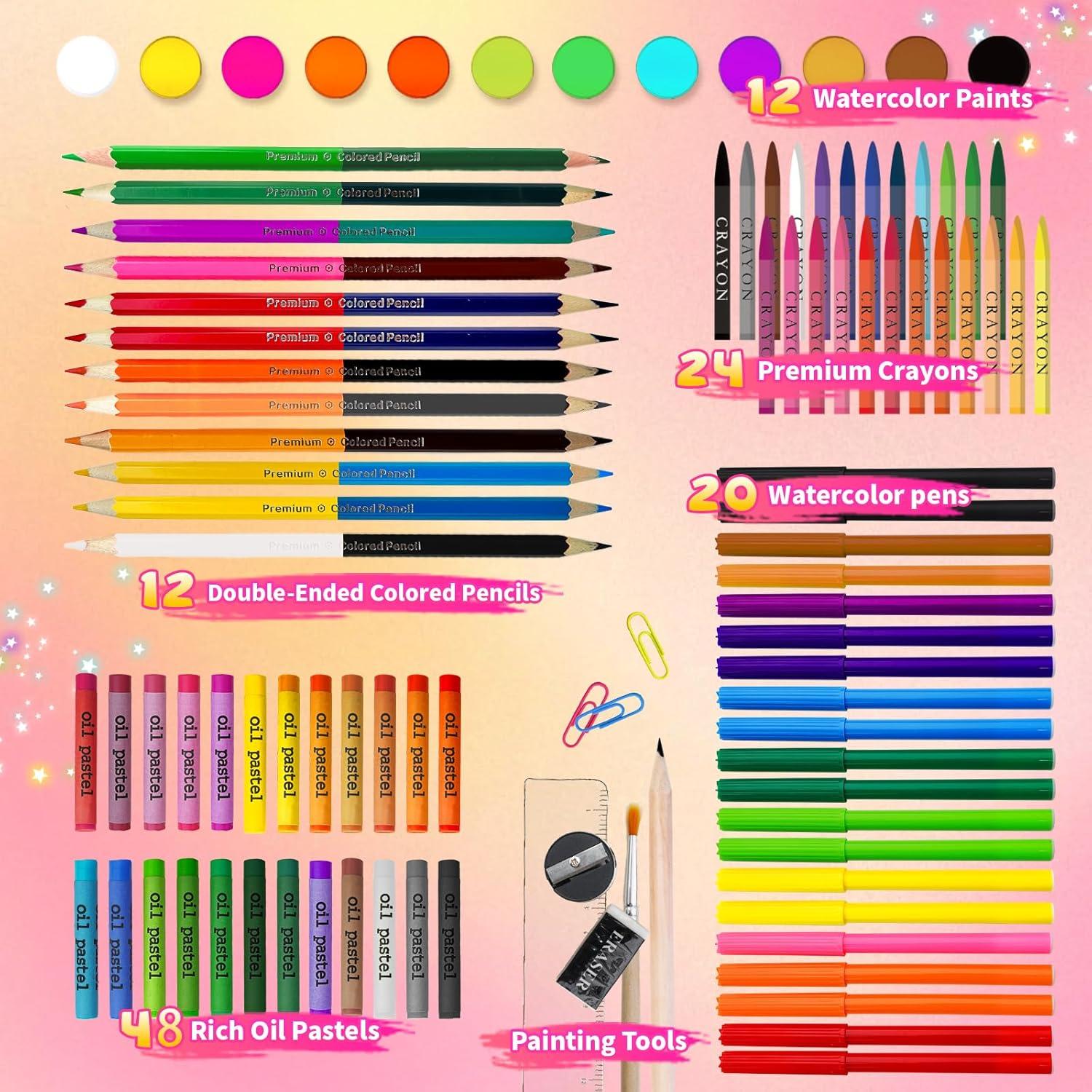 Kit de Arte Cokiki 184 Piezas Unicornio Rosa para Niños