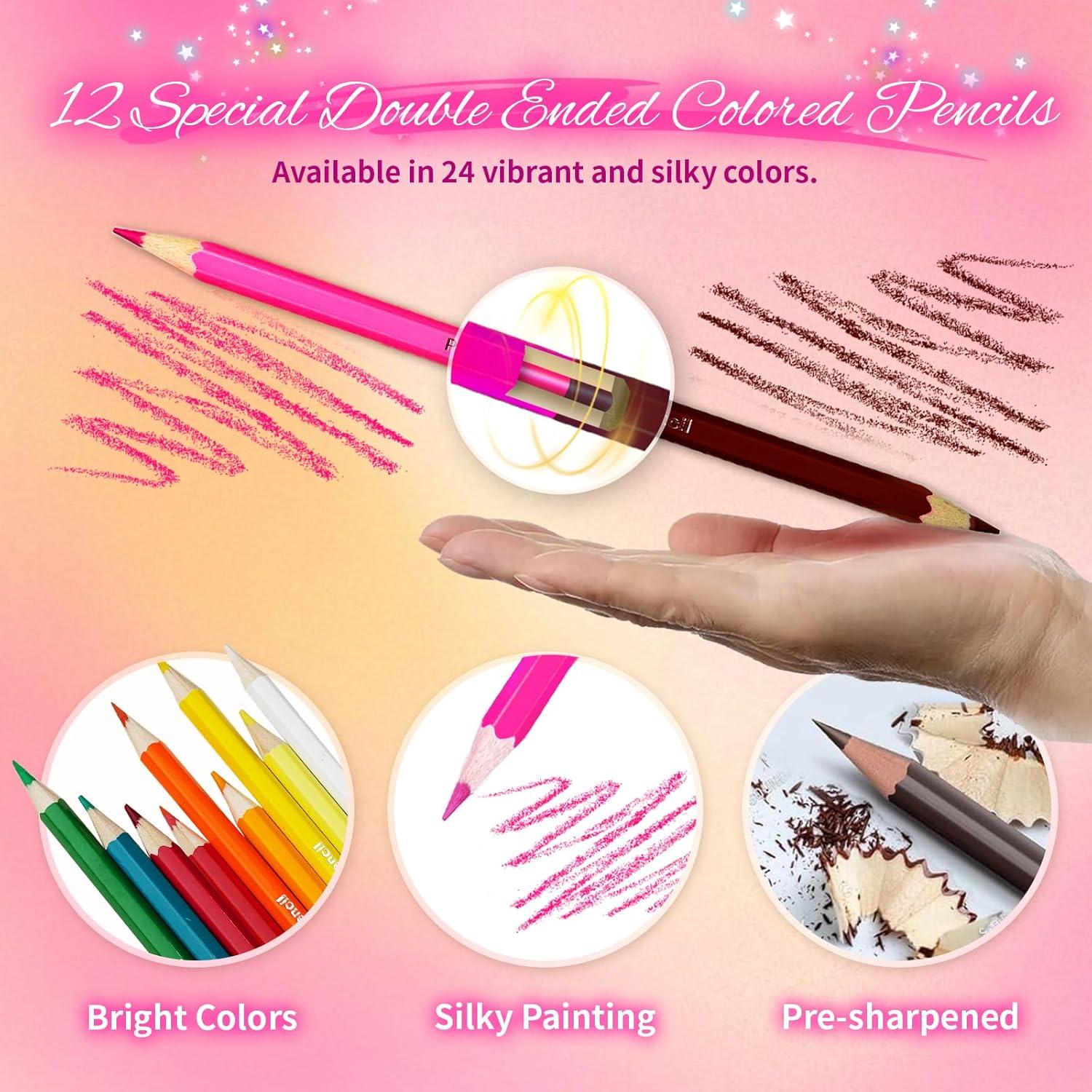 Kit de Arte Cokiki 184 Piezas Unicornio Rosa para Niños