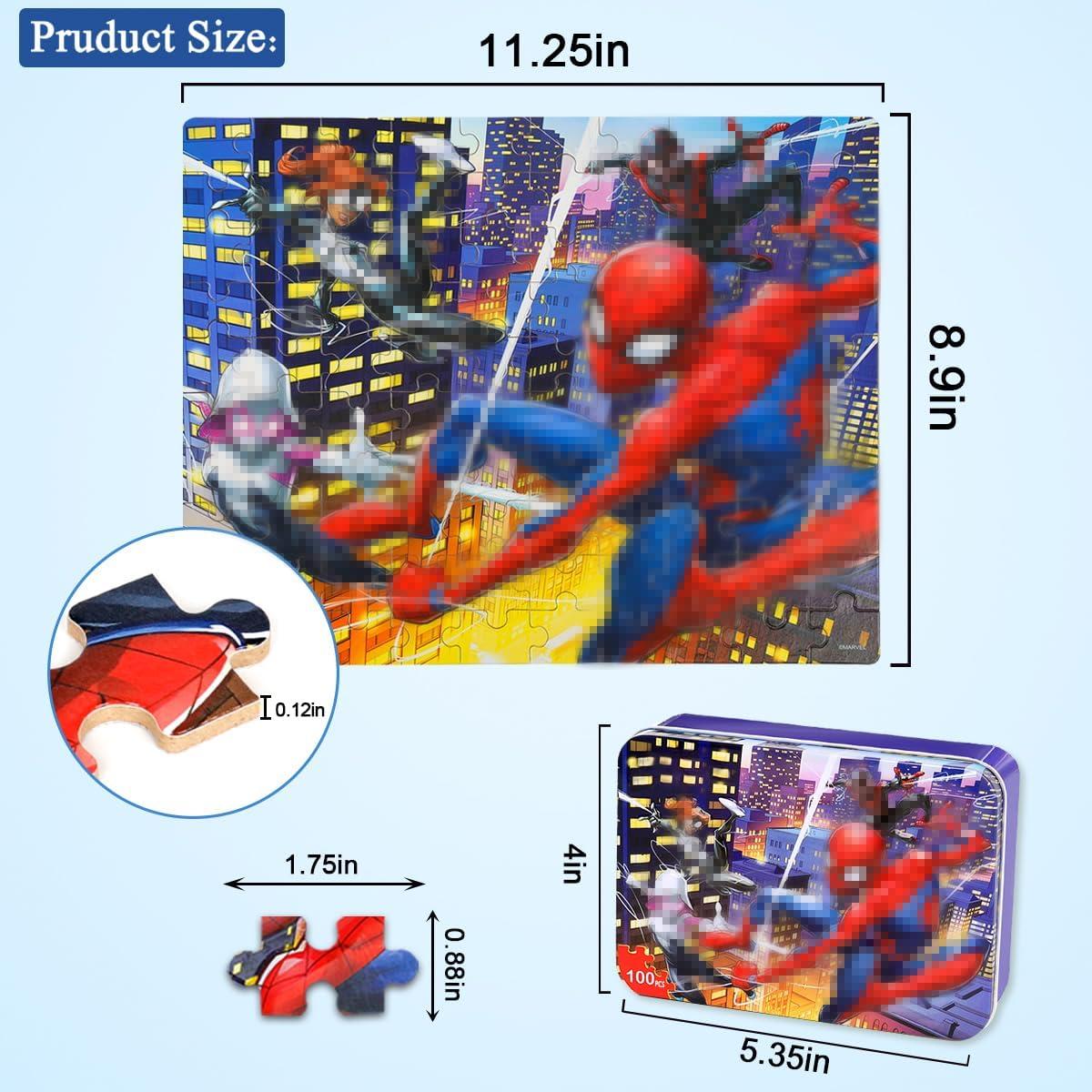 Rompecabezas Infantil 100 Piezas Wieewg en Caja de Metal