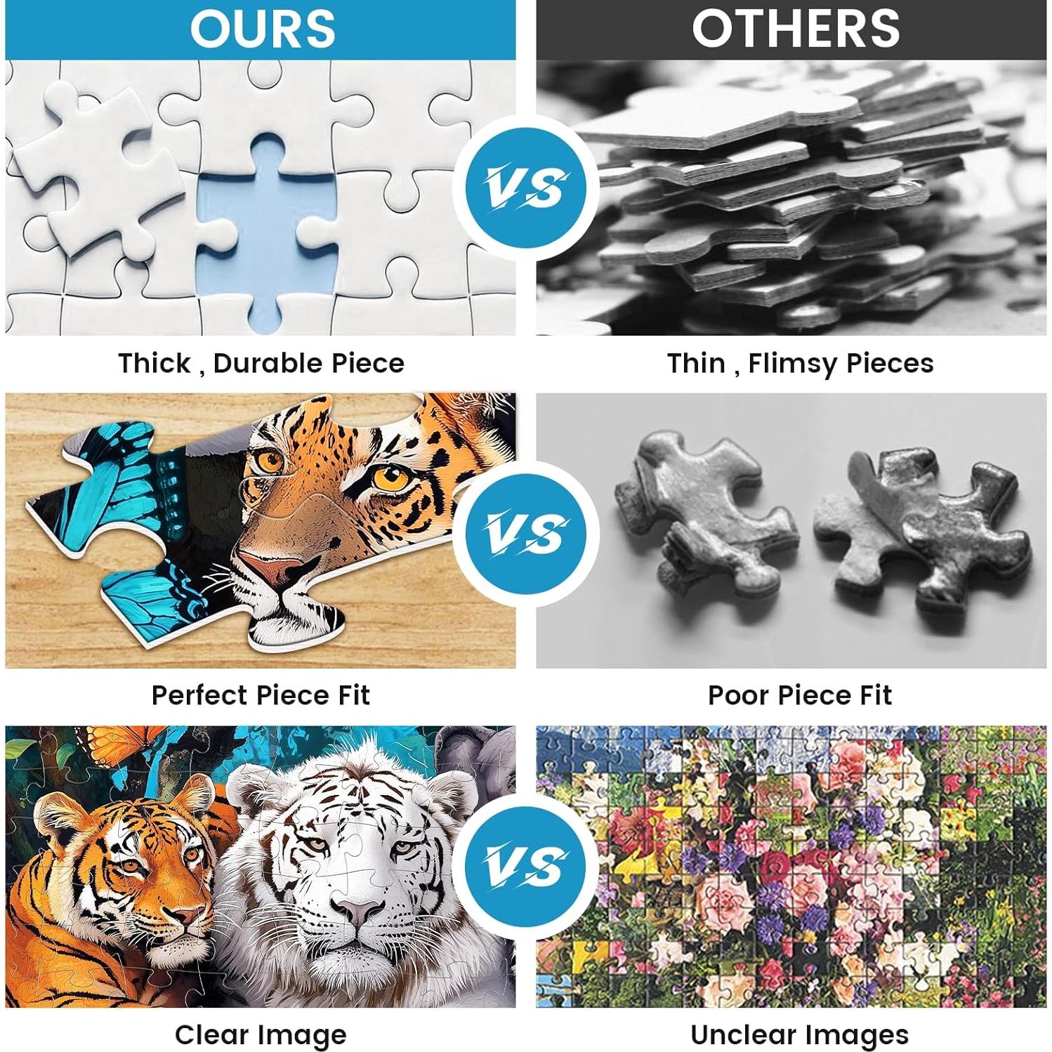 Rompecabezas de Tigre 100 Piezas VOLUVOL 52x38 cm