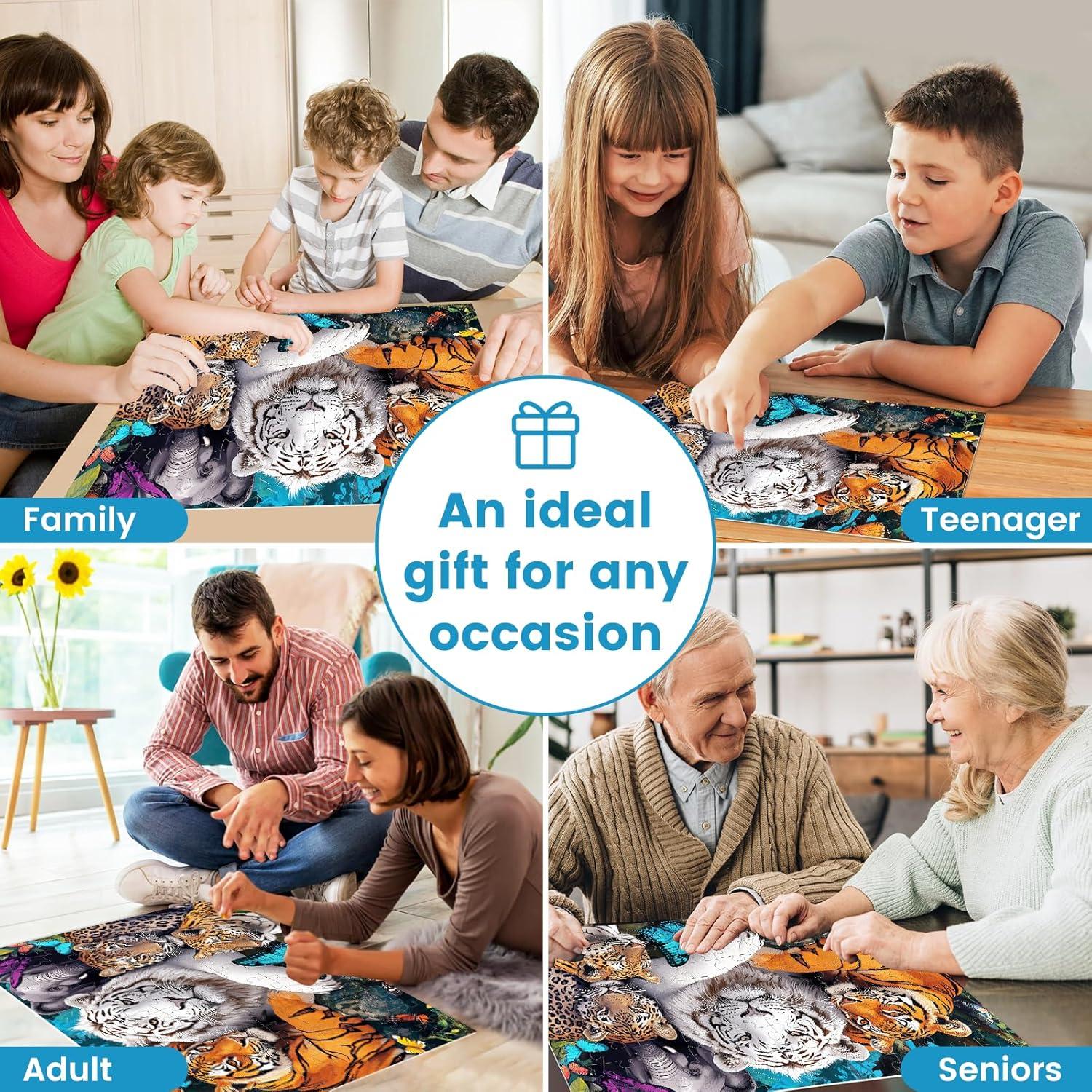 Rompecabezas de Tigre 100 Piezas VOLUVOL 52x38 cm