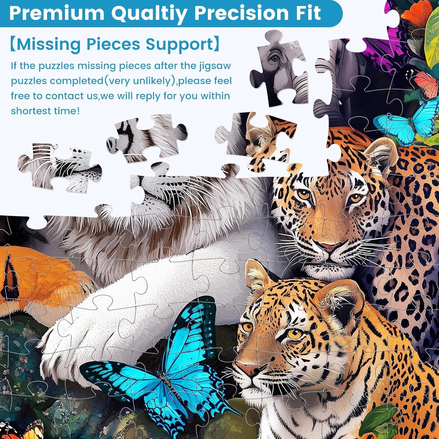 Rompecabezas de Tigre 100 Piezas VOLUVOL 52x38 cm