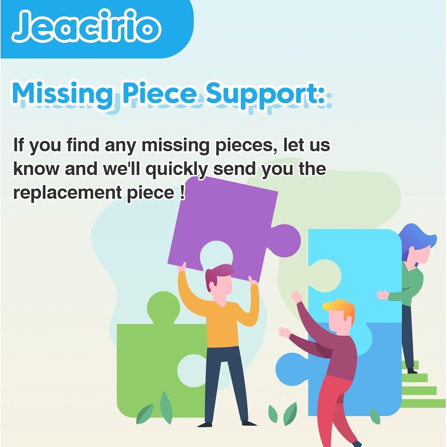 Paquete de 4 Puzzles de 100 Piezas Jeacirio para Niños