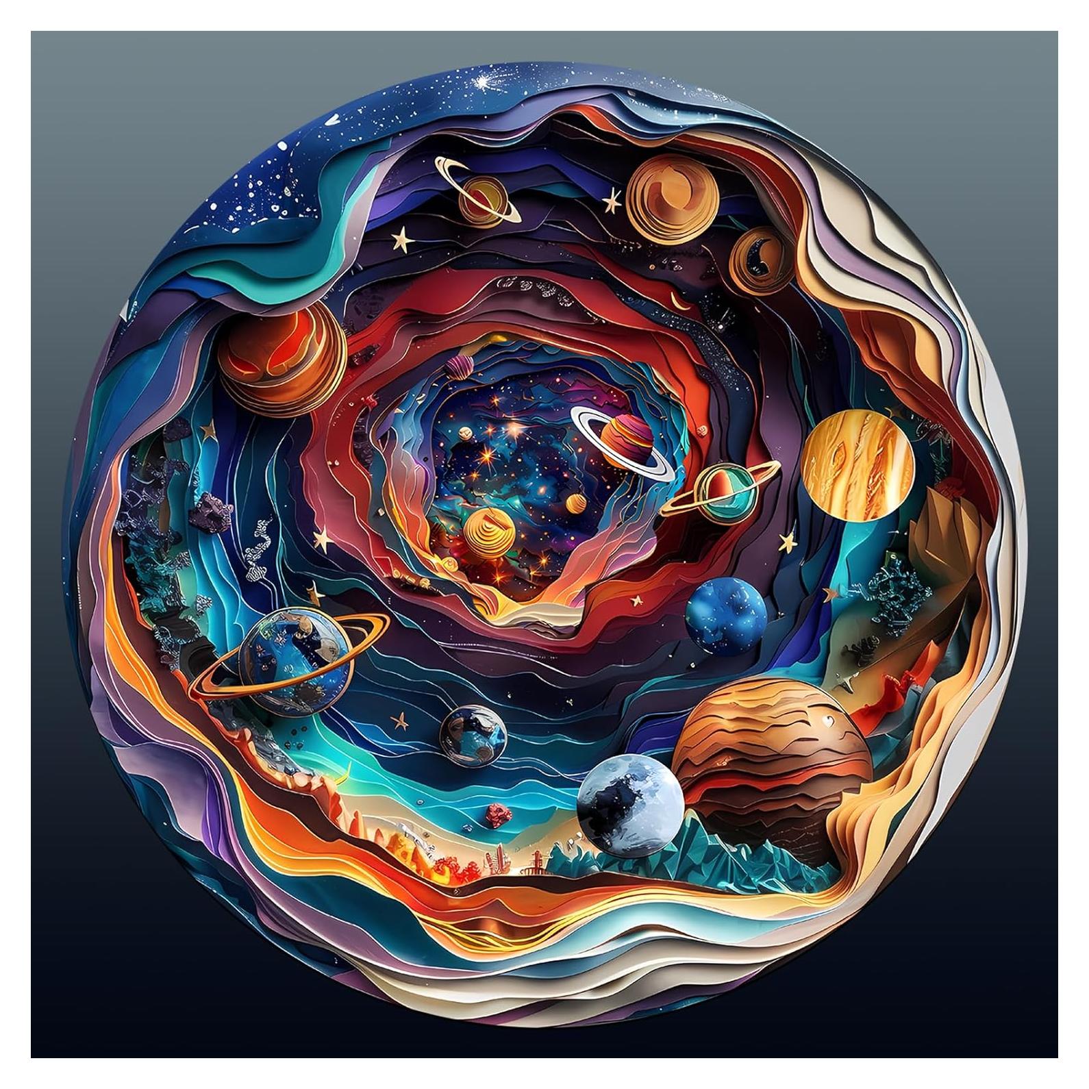 Rompecabezas de Madera 3D Welsky Universo Mediano