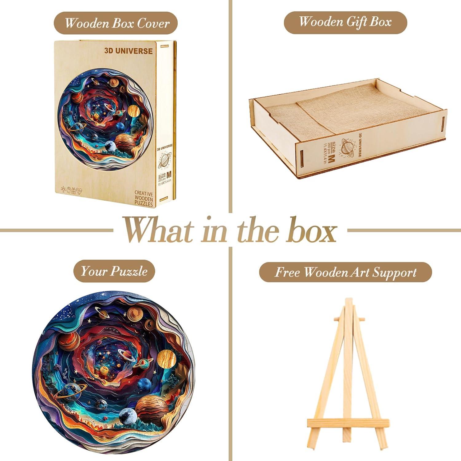 Rompecabezas de Madera 3D Welsky Universo Mediano