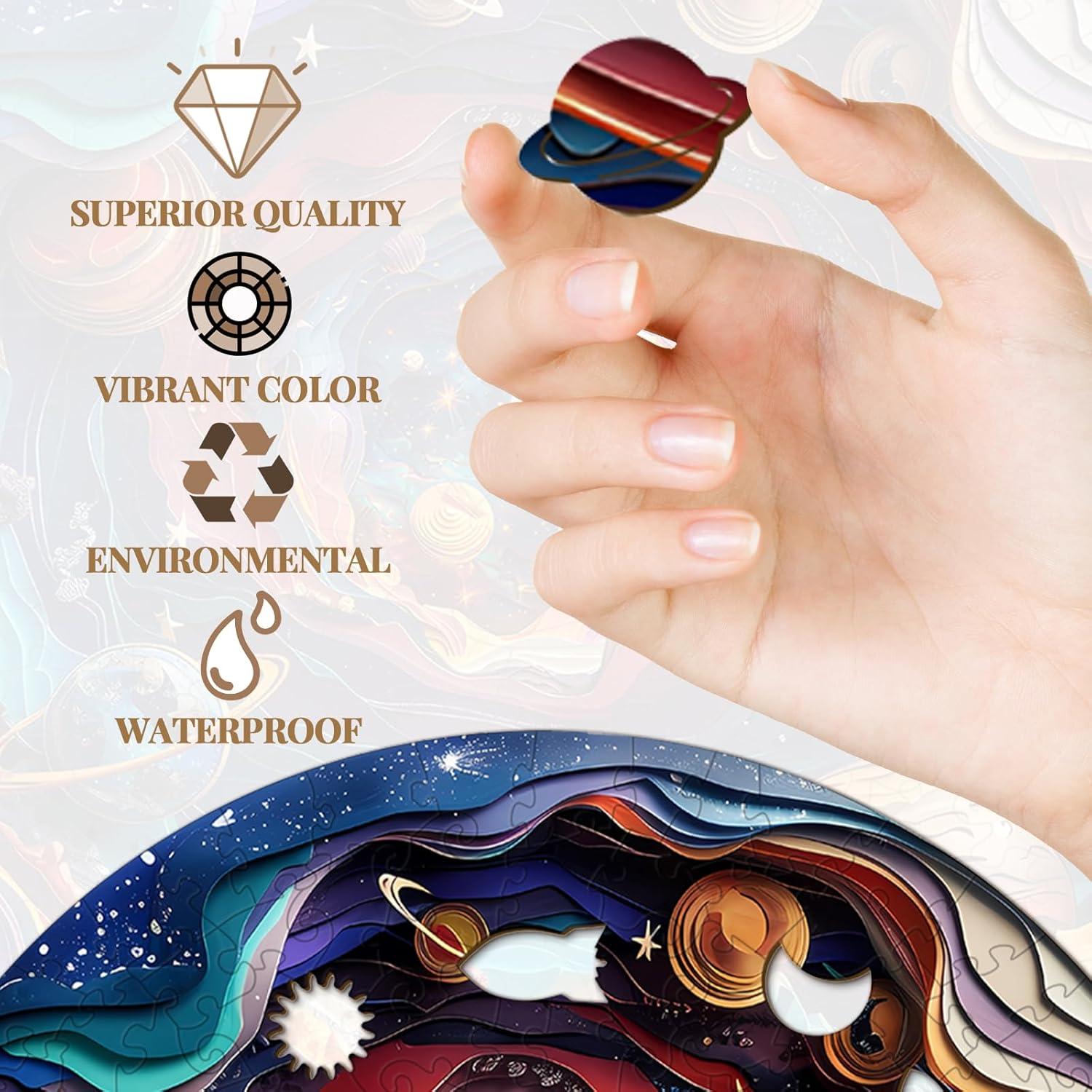 Rompecabezas de Madera 3D Welsky Universo Mediano