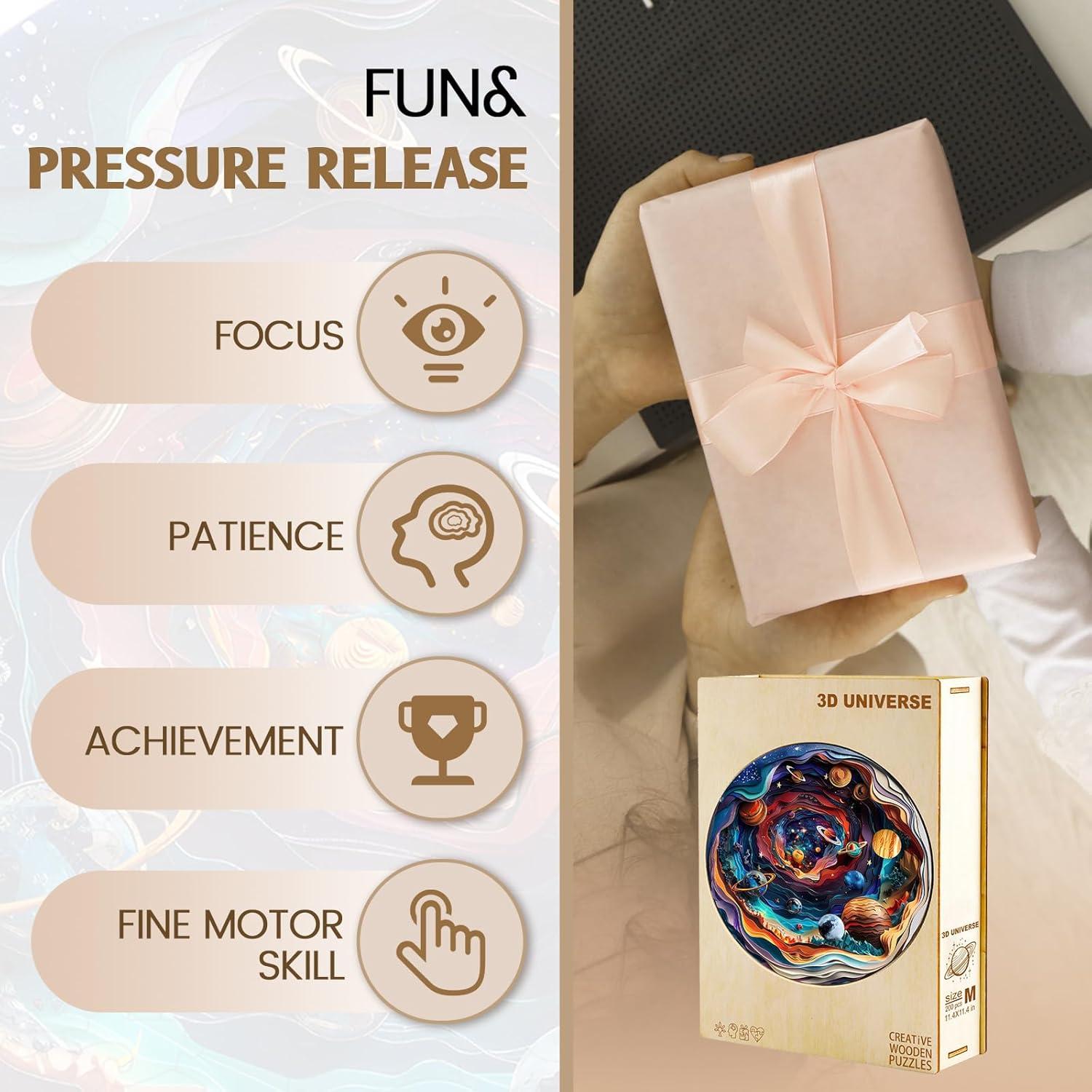 Rompecabezas de Madera 3D Welsky Universo Mediano