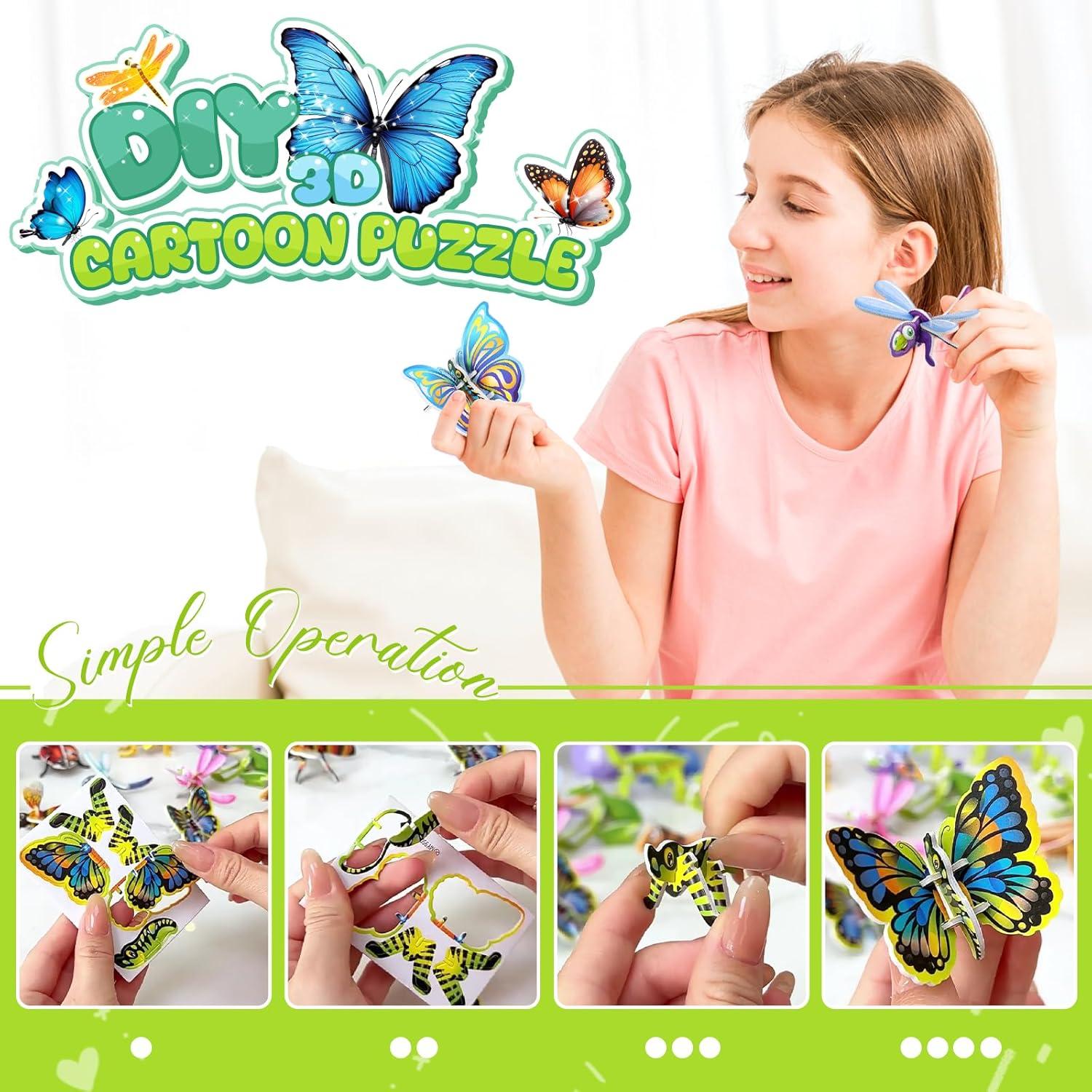 Rompecabezas 3D educativo LOSFPVR 100 piezas para niños