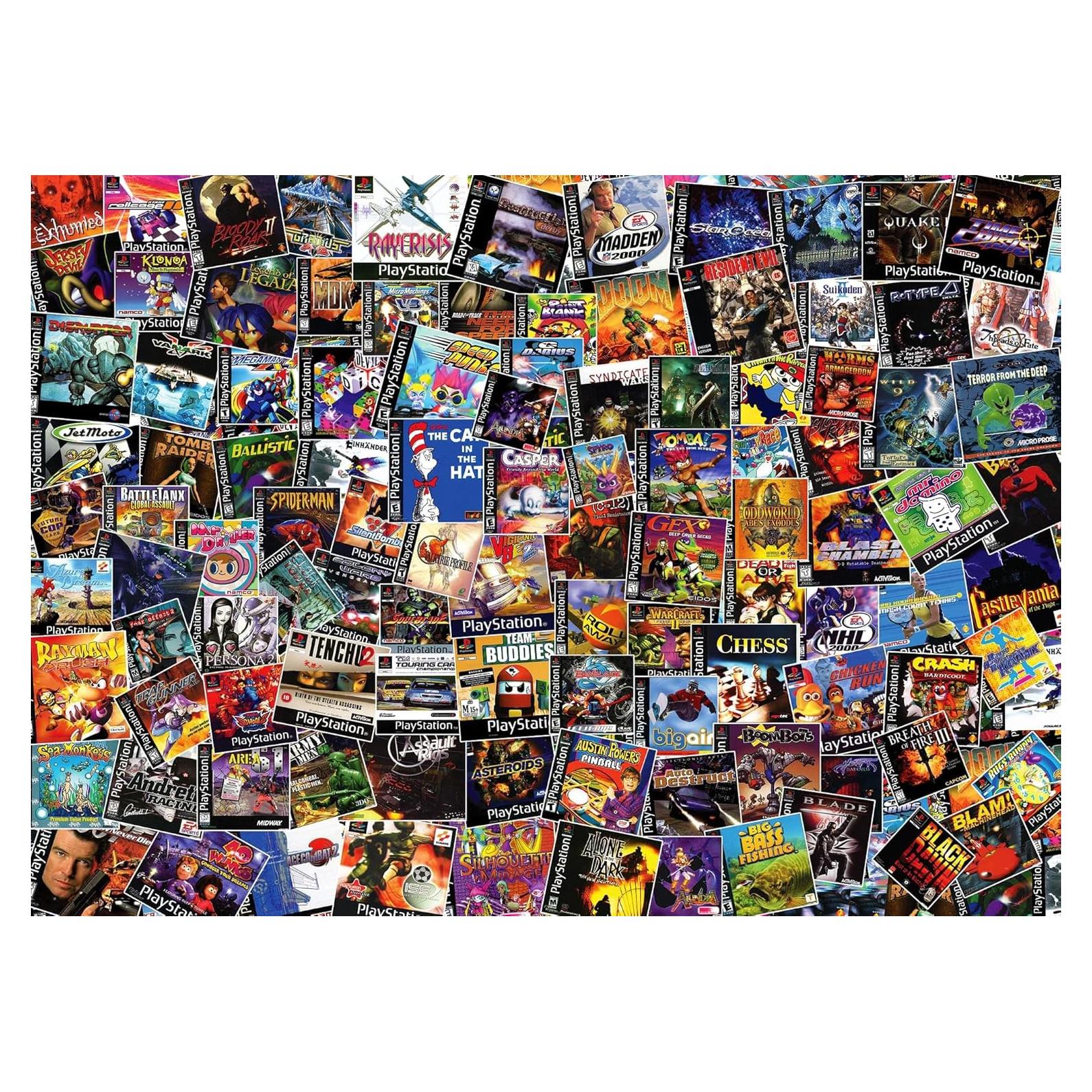 Rompecabezas 1000 Piezas Toynk Collage Videojuegos Retro 71x50 cm