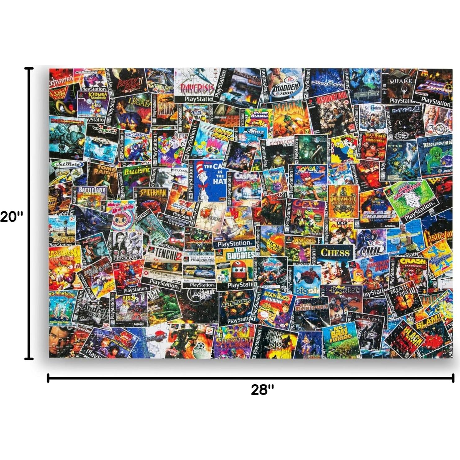 Rompecabezas 1000 Piezas Toynk Collage Videojuegos Retro 71x50 cm