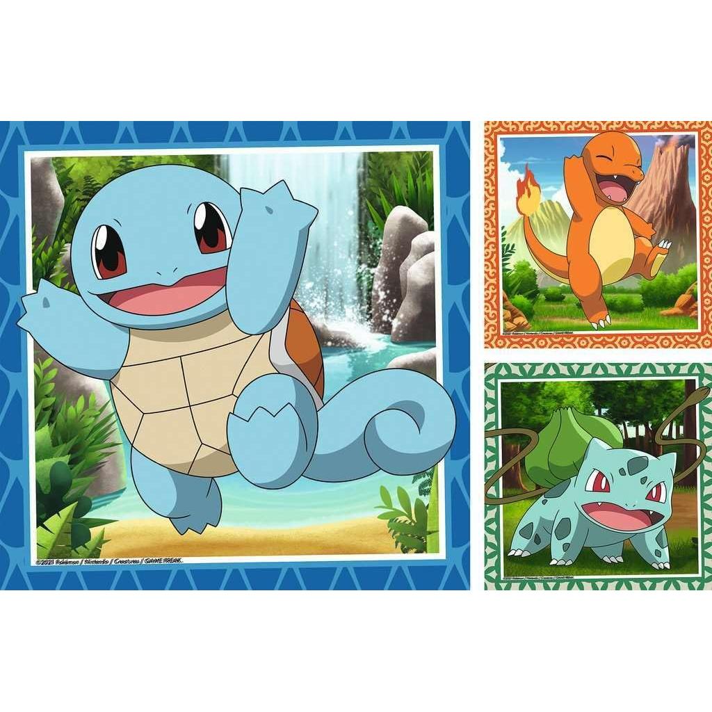 Rompecabezas Pokemon Ravensburger 3x49 Piezas para Niños 5+