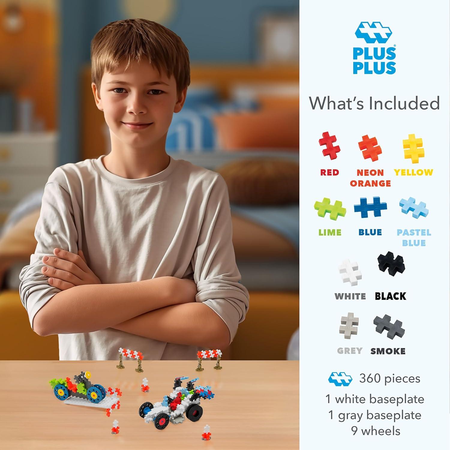 Plus-Plus Aprende a Construir Vehículos 360 Piezas Juguete STEM