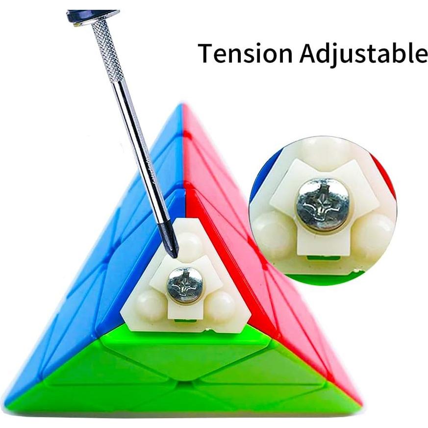 Cubo Velocista Pirámide Roxenda 3x3, Juguete Educativo