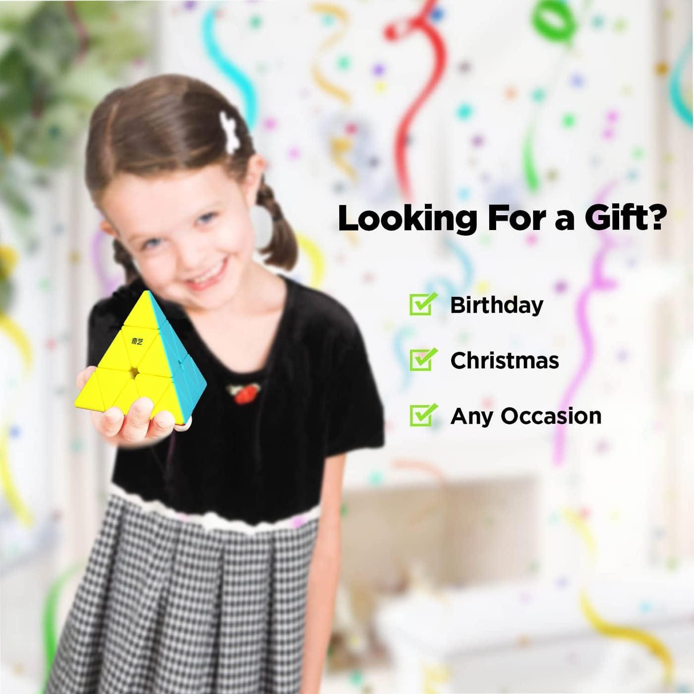 Cubo Velocista Pirámide Roxenda 3x3, Juguete Educativo