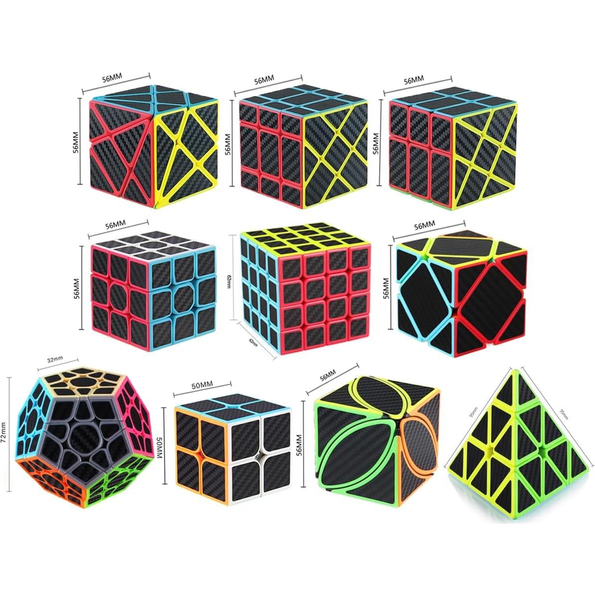 Conjunto de Cubos Rápidos Roxenda 10 Piezas Juguetes Educativos