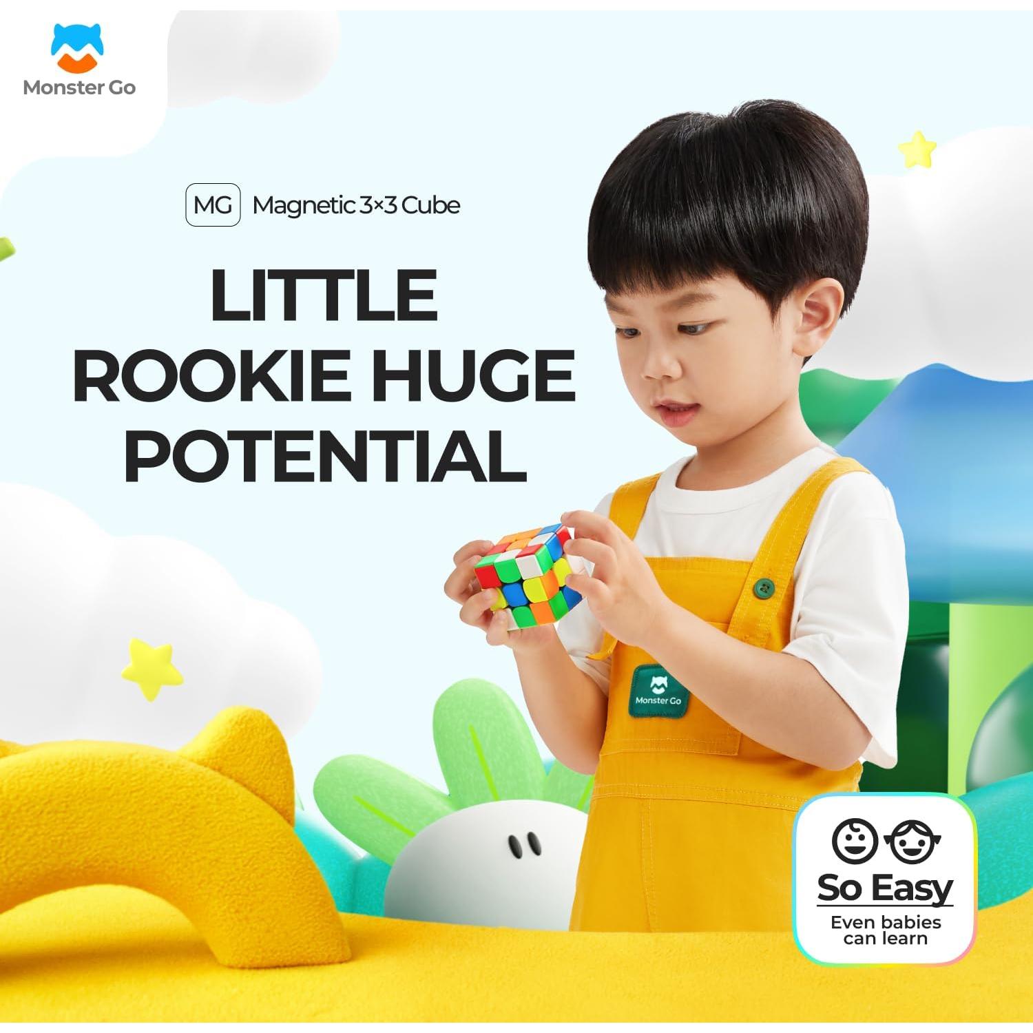 Cubo Magnético Monster Go 3x3 Mini 52mm para Niños