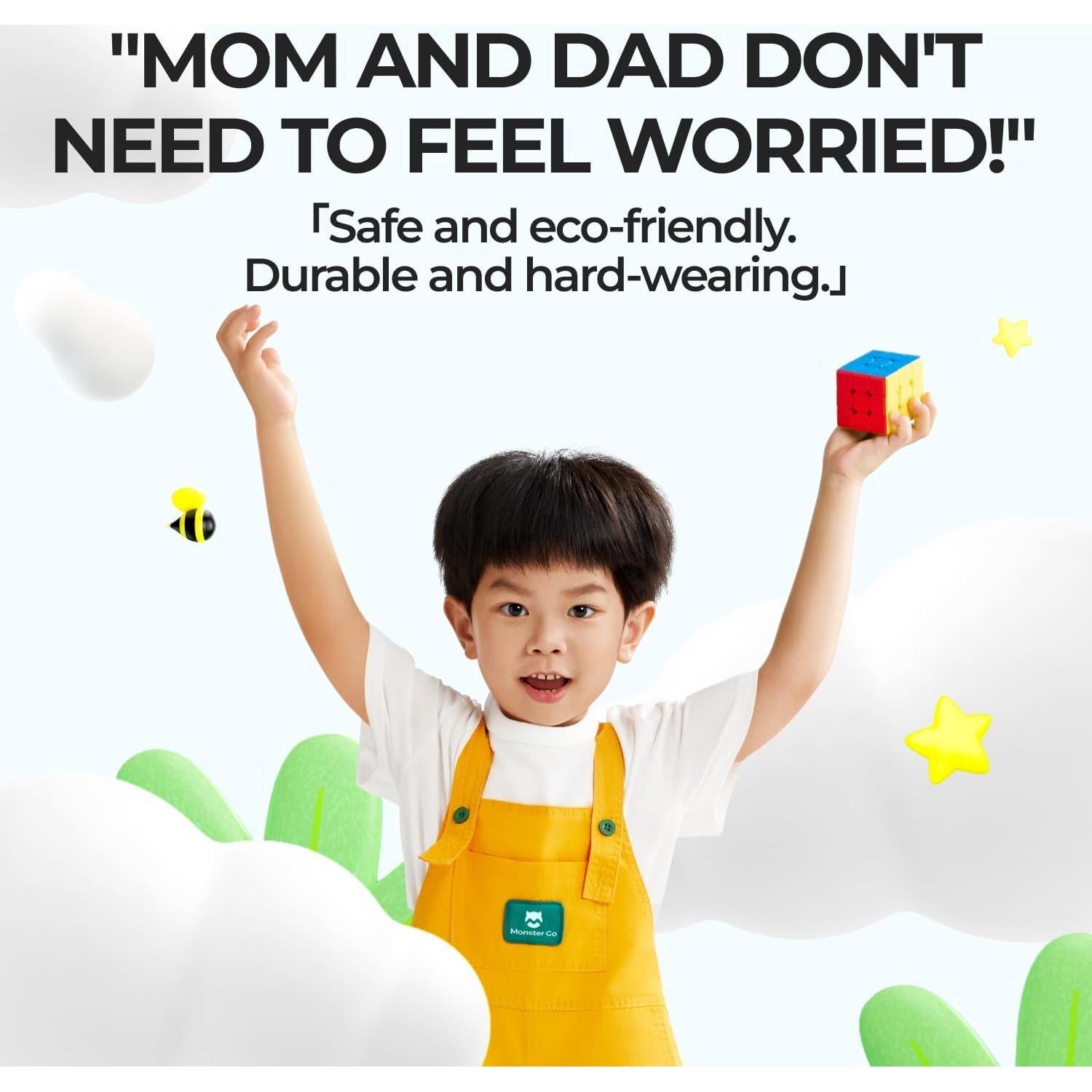 Cubo Magnético Monster Go 3x3 Mini 52mm para Niños