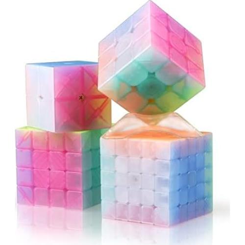 Cubo Velocidad QY Jelly 3x3 Transparente ABS Ecológico