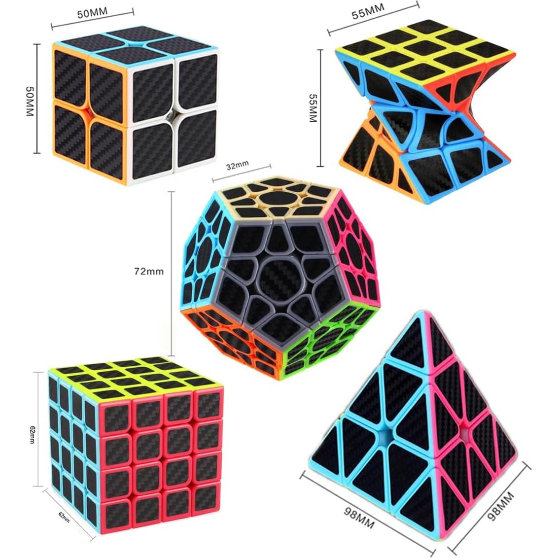 Conjunto de Cubos Rápidos Roxenda 2x2 3x3 4x4 Megaminx Pirámide