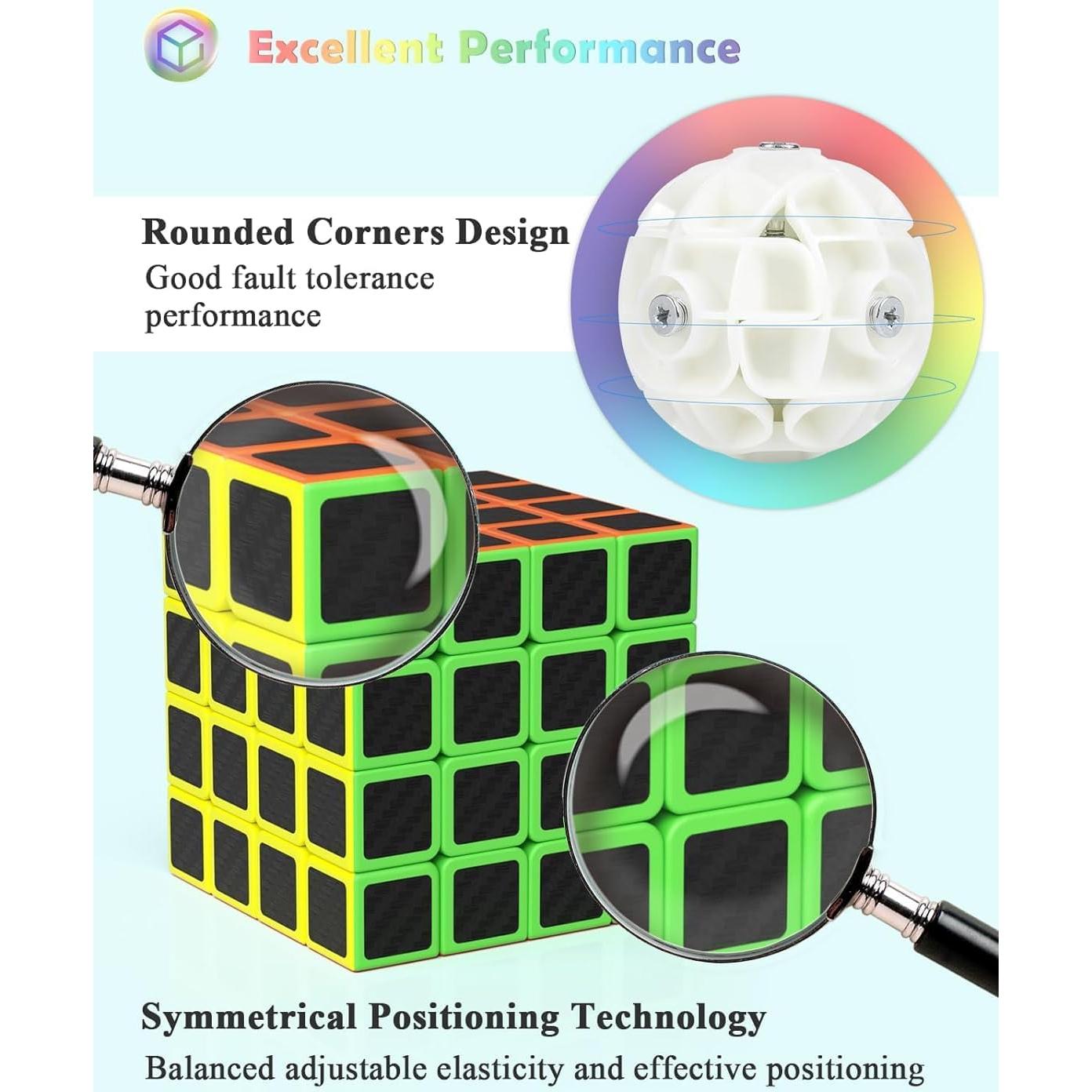 Conjunto de Cubos Rápidos Roxenda 2x2 3x3 4x4 Megaminx Pirámide