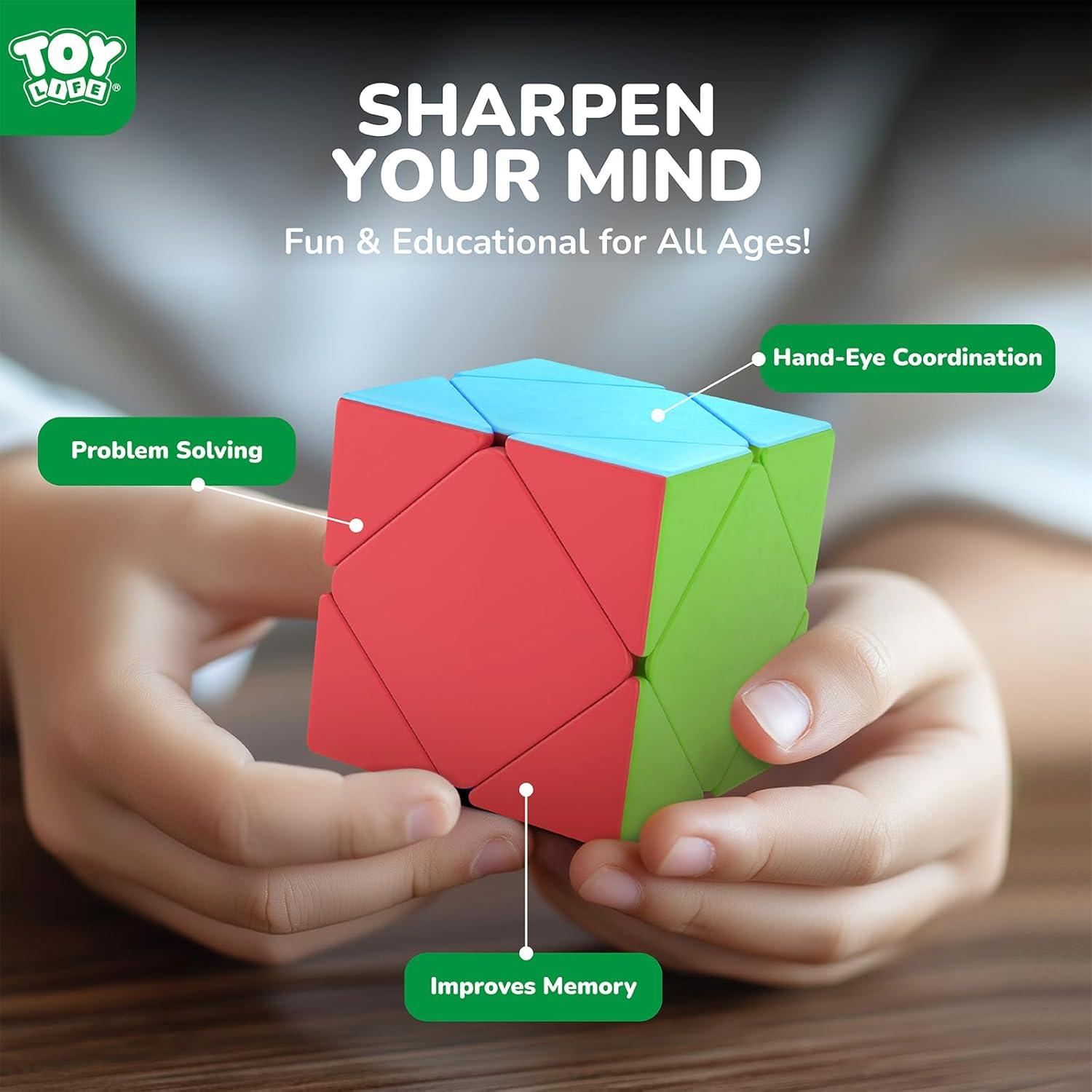 Conjunto de Cubos Mágicos TOY Life 10 Piezas - 3x3, 2x2, 4x4, Pirámide, Megaminx