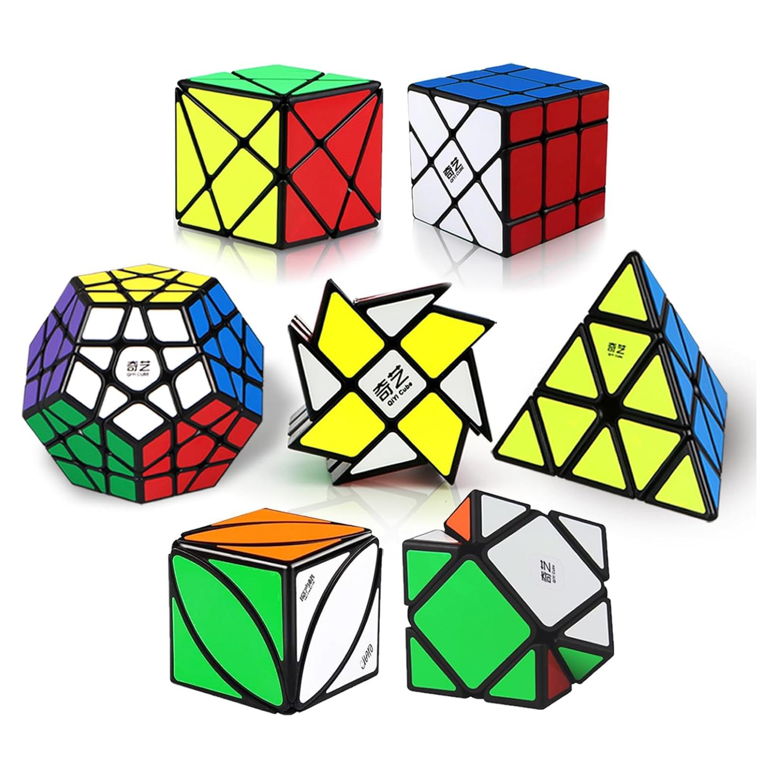 Conjunto de Cubos de Rompecabezas Roxenda - 7 Piezas Variadas