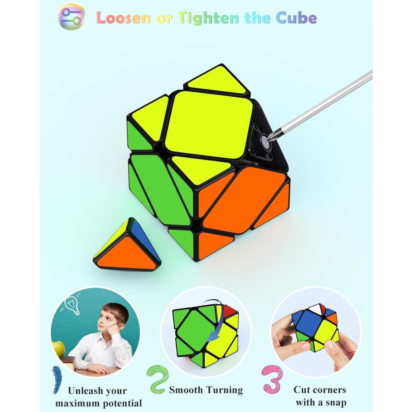 Conjunto de Cubos de Rompecabezas Roxenda - 7 Piezas Variadas