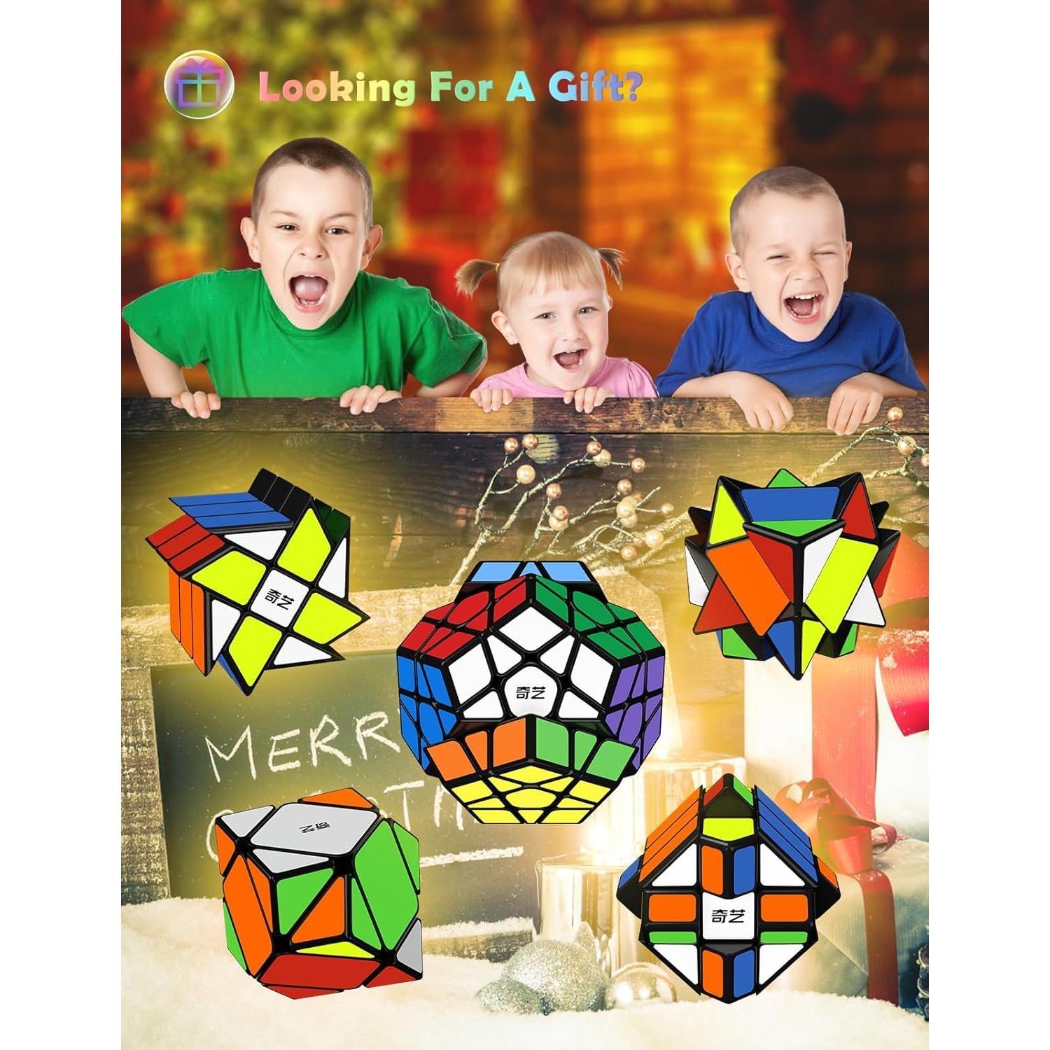 Conjunto de Cubos de Rompecabezas Roxenda - 7 Piezas Variadas