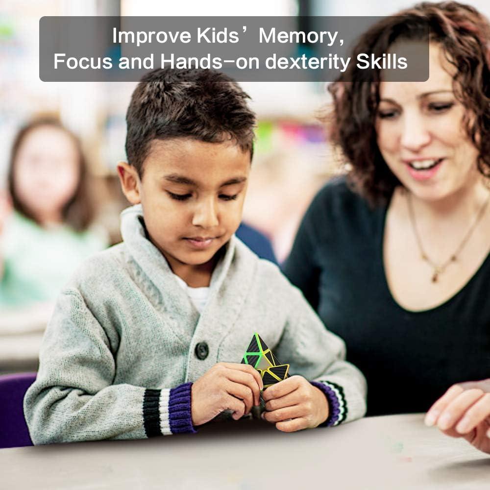 Conjunto de Cubos de Velocidad Roxenda 5 Piezas 2x2 3x3 4x4 Megaminx