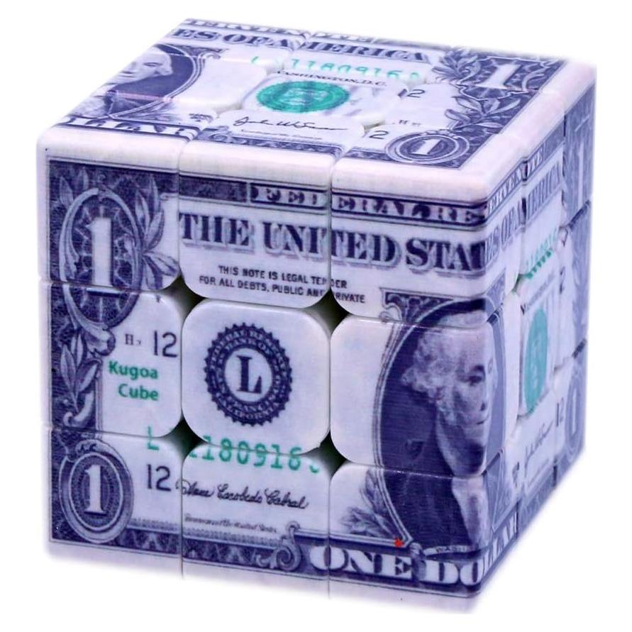 Cubo Rubik 3x3 Patrón Billetes de Dólar LoyoE 5.6cm