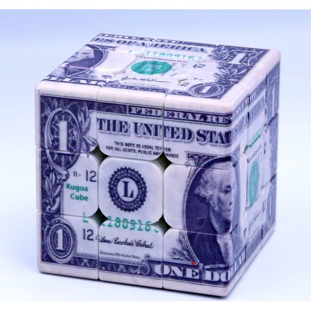 Cubo Rubik 3x3 Patrón Billetes de Dólar LoyoE 5.6cm