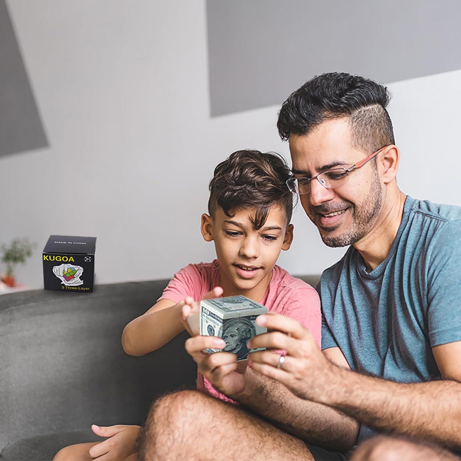 Cubo de Velocidad 3x3 Kugoa Patrón 10 Dólares 56mm