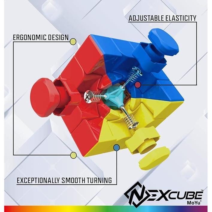 Cubo de Velocidad Goliath NexCube 3x3 Multicolor - Sin Etiquetas