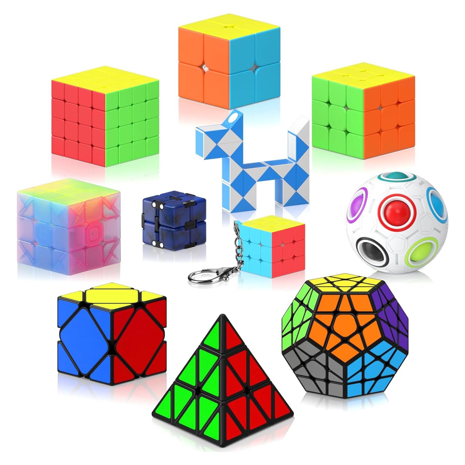 Conjunto de Cubos de Velocidad Vdealen 11 Piezas Juguete