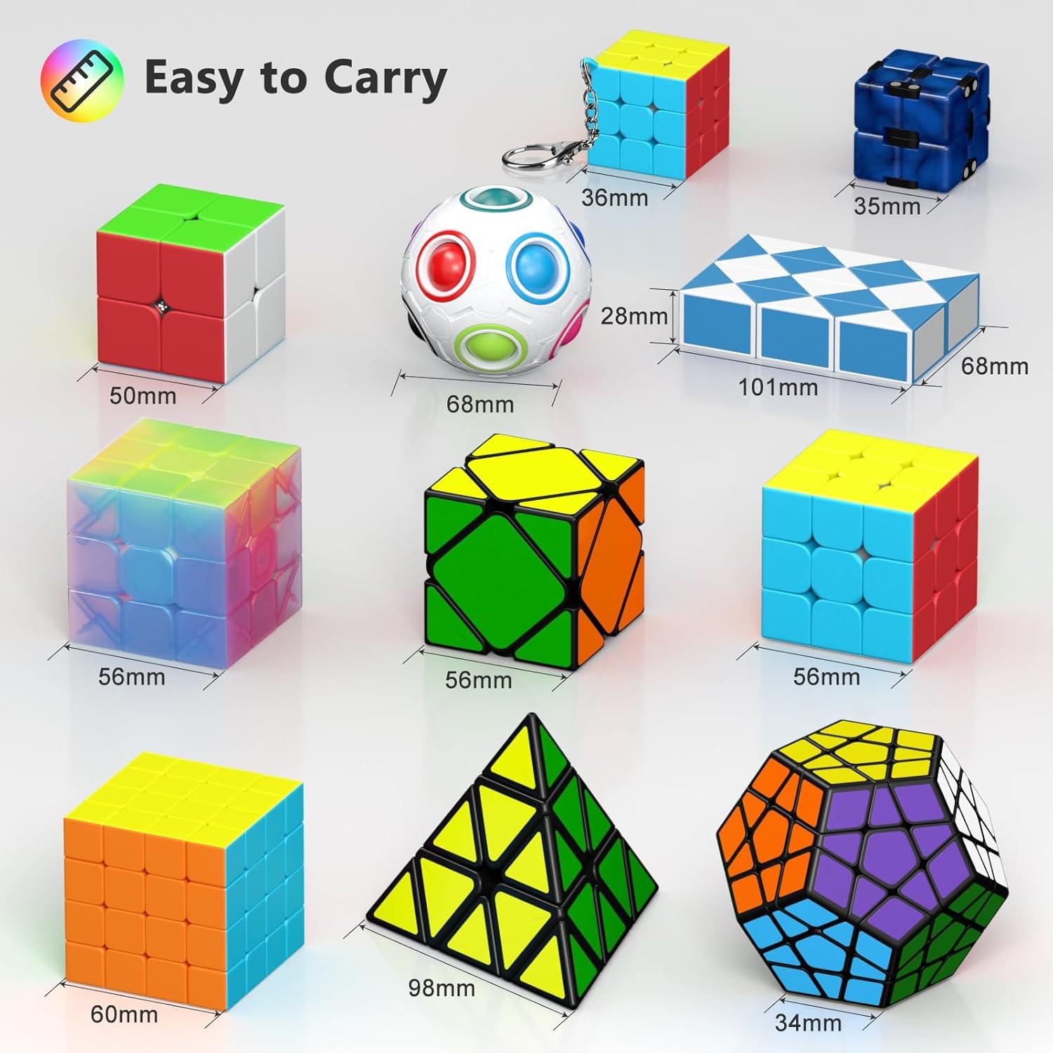 Conjunto de Cubos de Velocidad Vdealen 11 Piezas Juguete