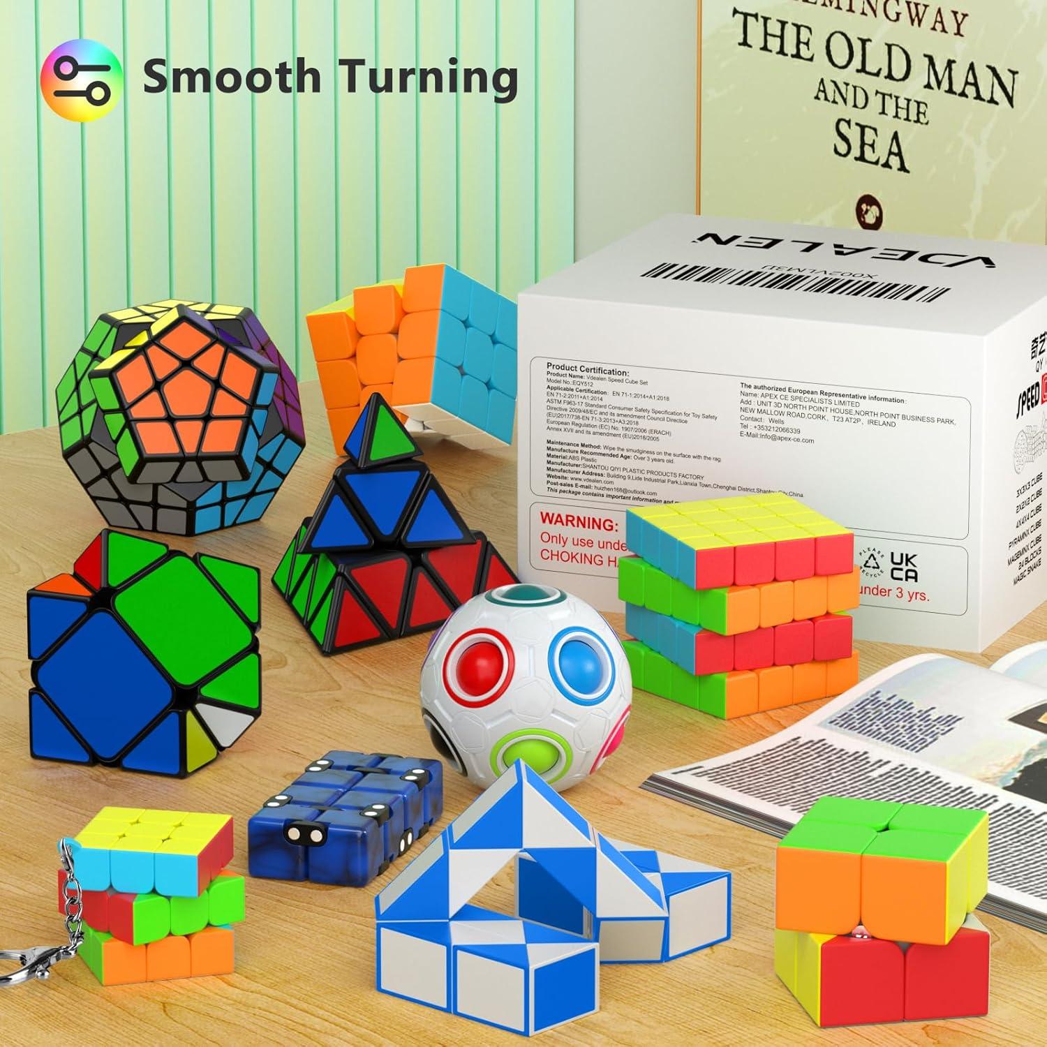 Conjunto de Cubos de Velocidad Vdealen 11 Piezas Juguete