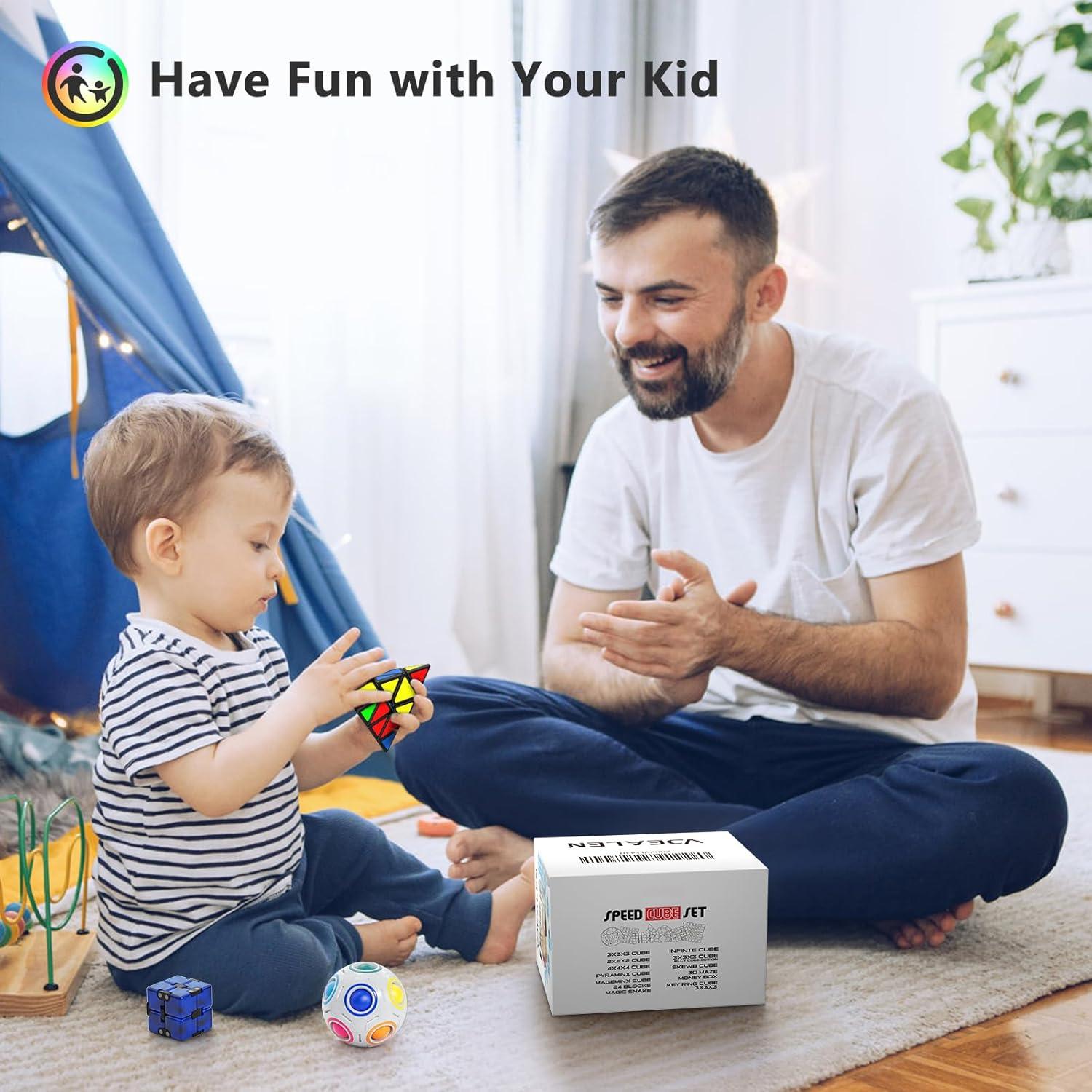 Conjunto de Cubos de Velocidad Vdealen 11 Piezas Juguete