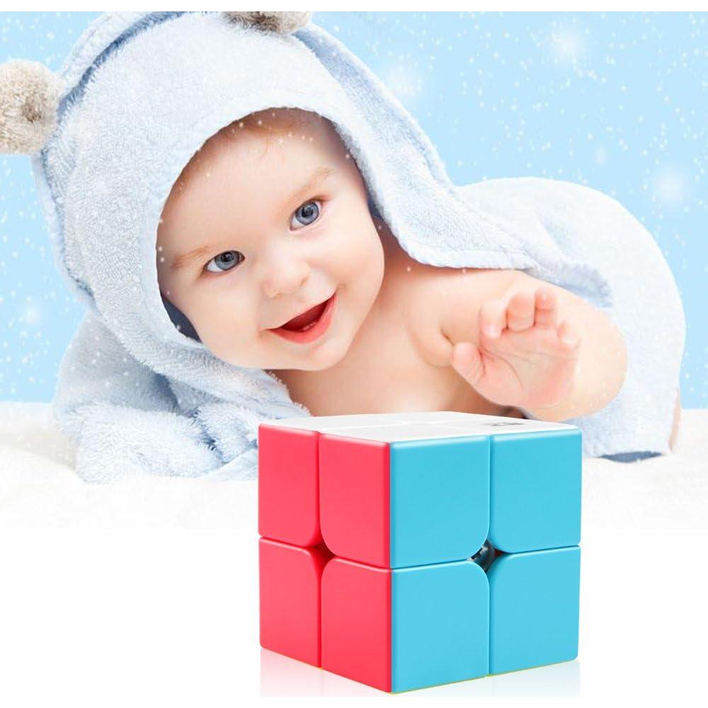 Conjunto de Cubos Rápidos D-FantiX QY Toys 2x2 3x3 Pirámide