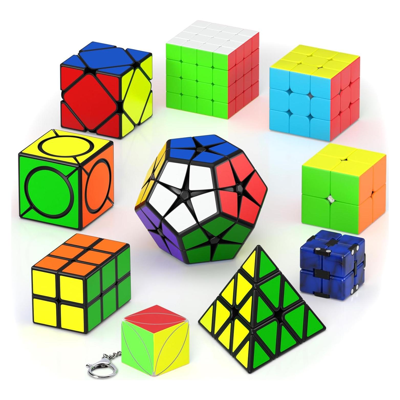 Juego de Cubos de Velocidad Vdealen - 10 Piezas 2x2 3x3 4x4