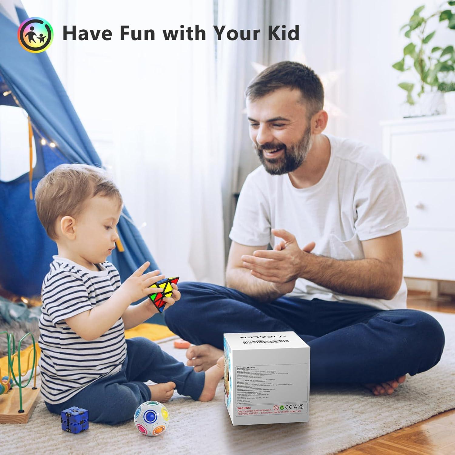 Conjunto de Cubos de Velocidad Vdealen - 9 Piezas para Niños y Adultos