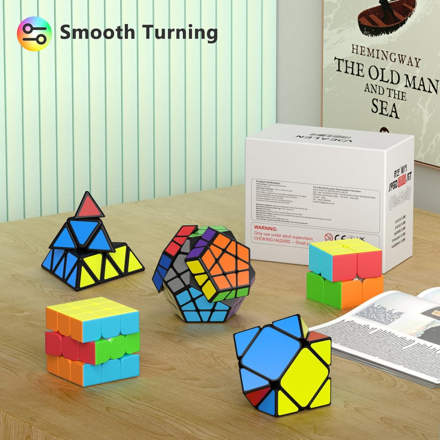 Conjunto de Cubos de Velocidad Vdealen - 5 Piezas 2x2 3x3