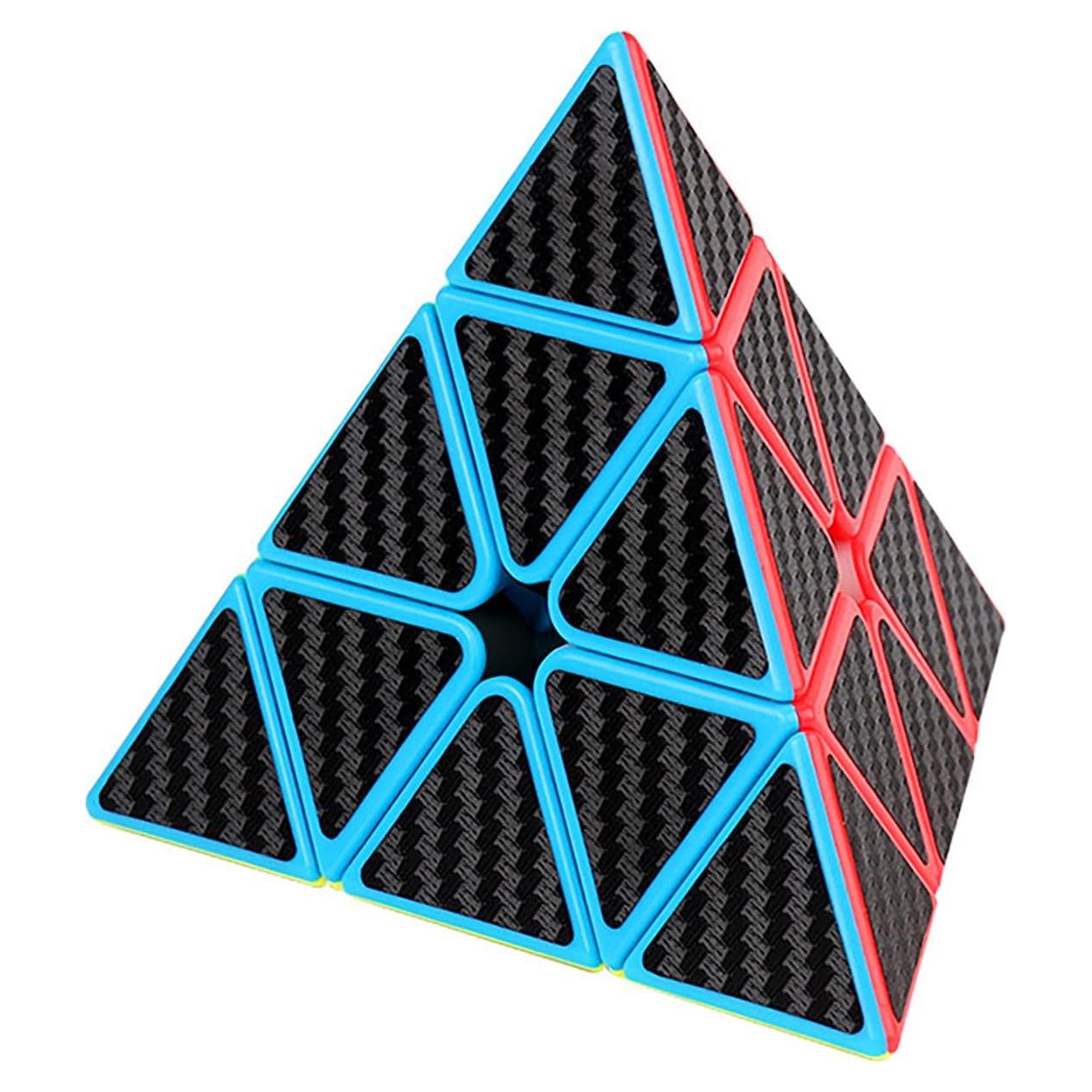 Cubo de Velocidad Pirámide 3x3 AMAZA con Fibra de Carbono