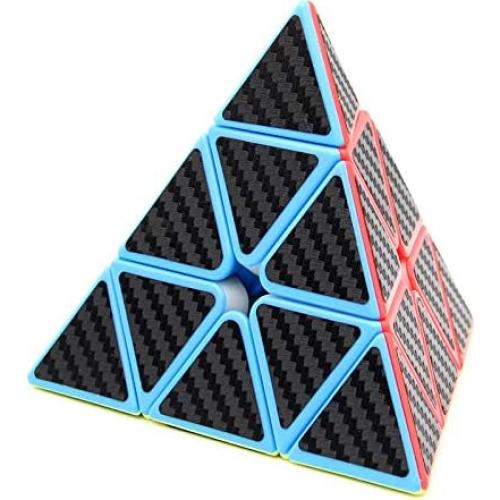 Cubo de Velocidad Pirámide 3x3 AMAZA con Fibra de Carbono