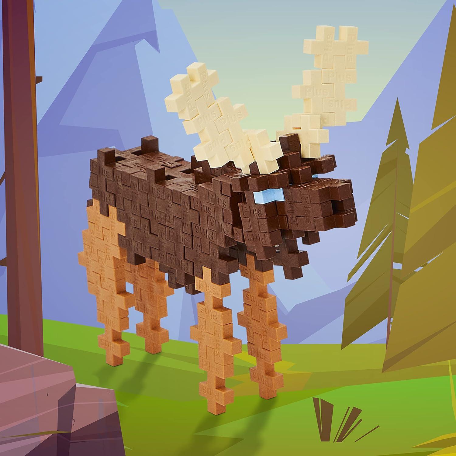 Plus Plus Set de Construcción 3D Alce 70 Piezas STEM