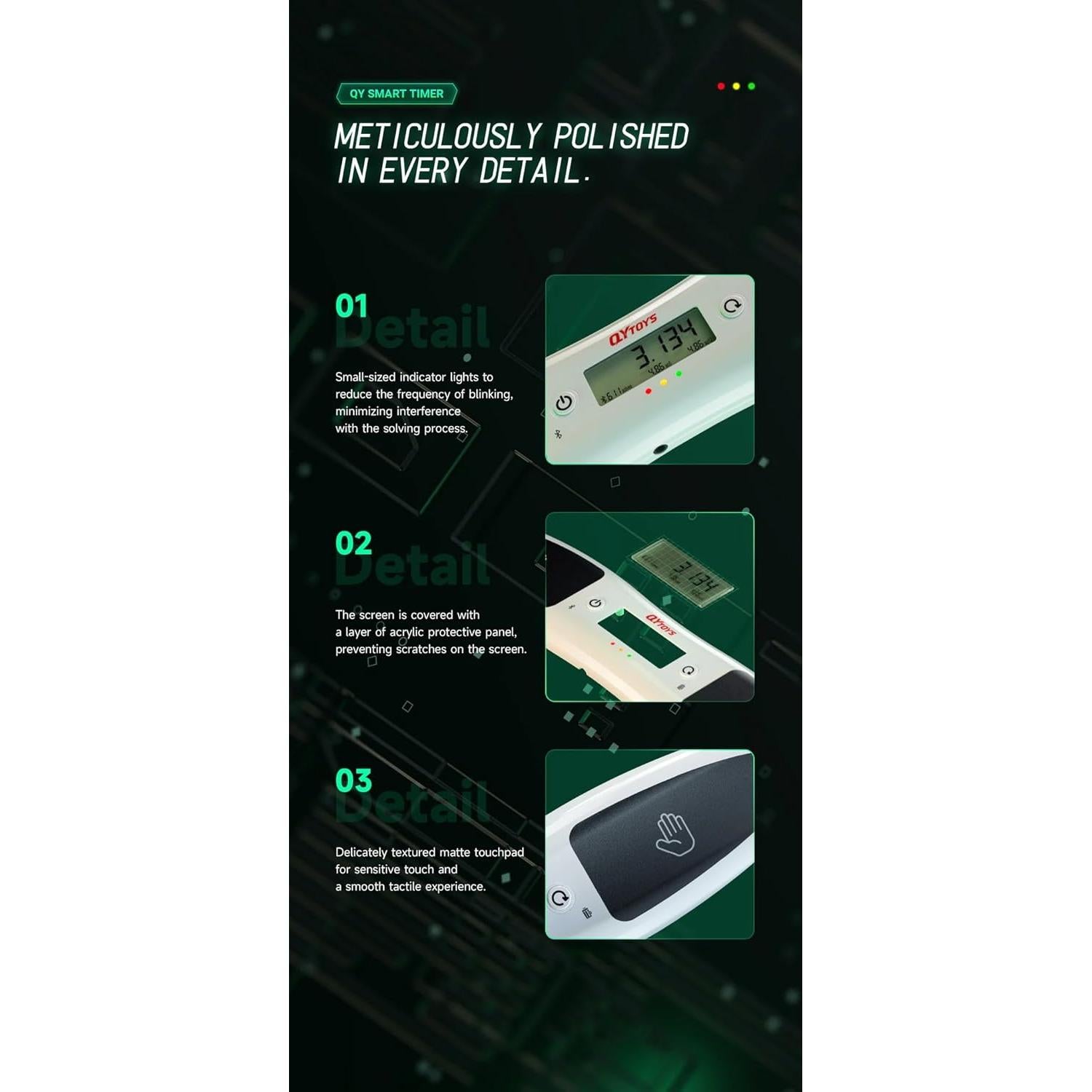 Temporizador Inteligente Cuberspeed QiYi GAN ST-2 209g