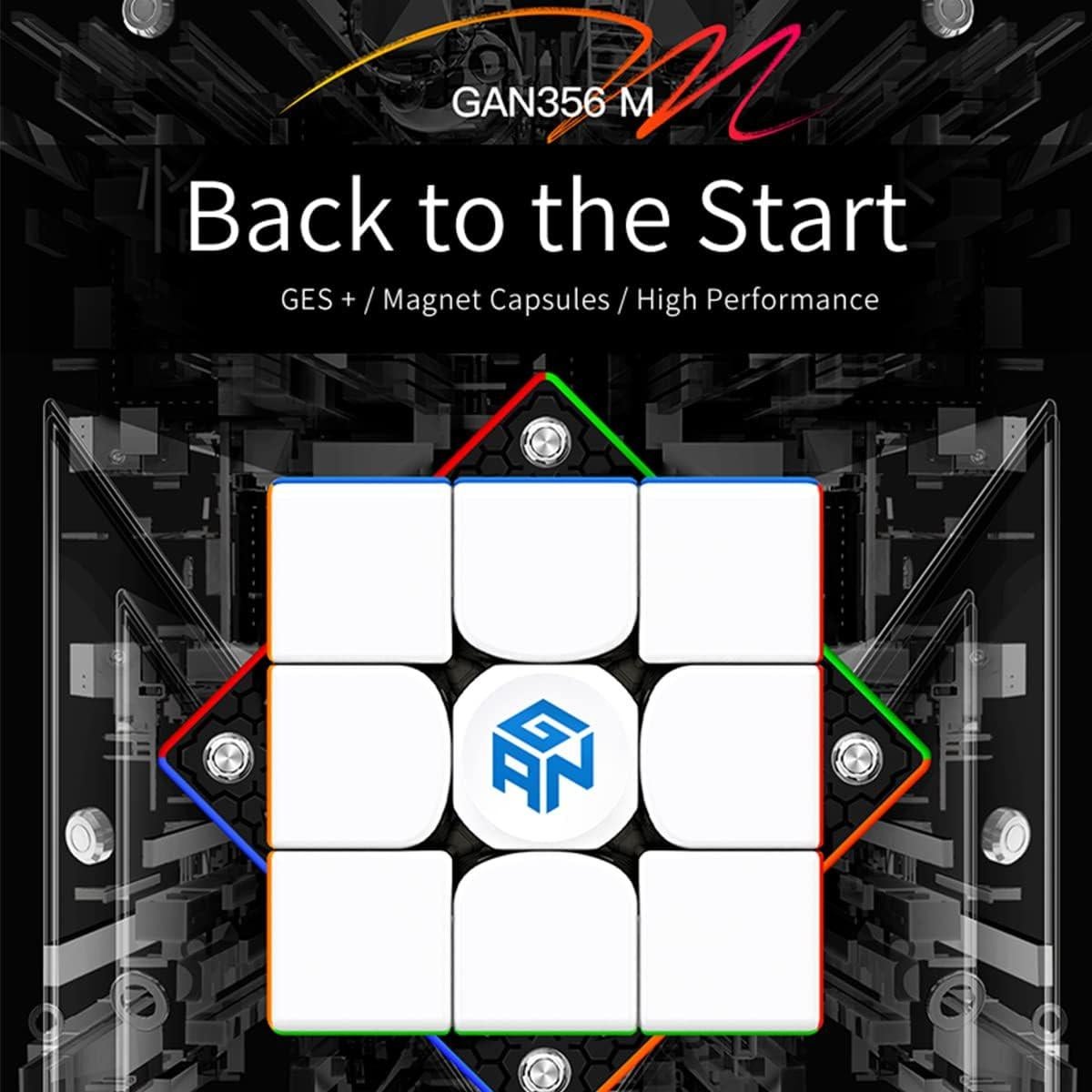 Cubo Mágico GAN 356 M Lite 3x3 Magnético Sin Pegatinas