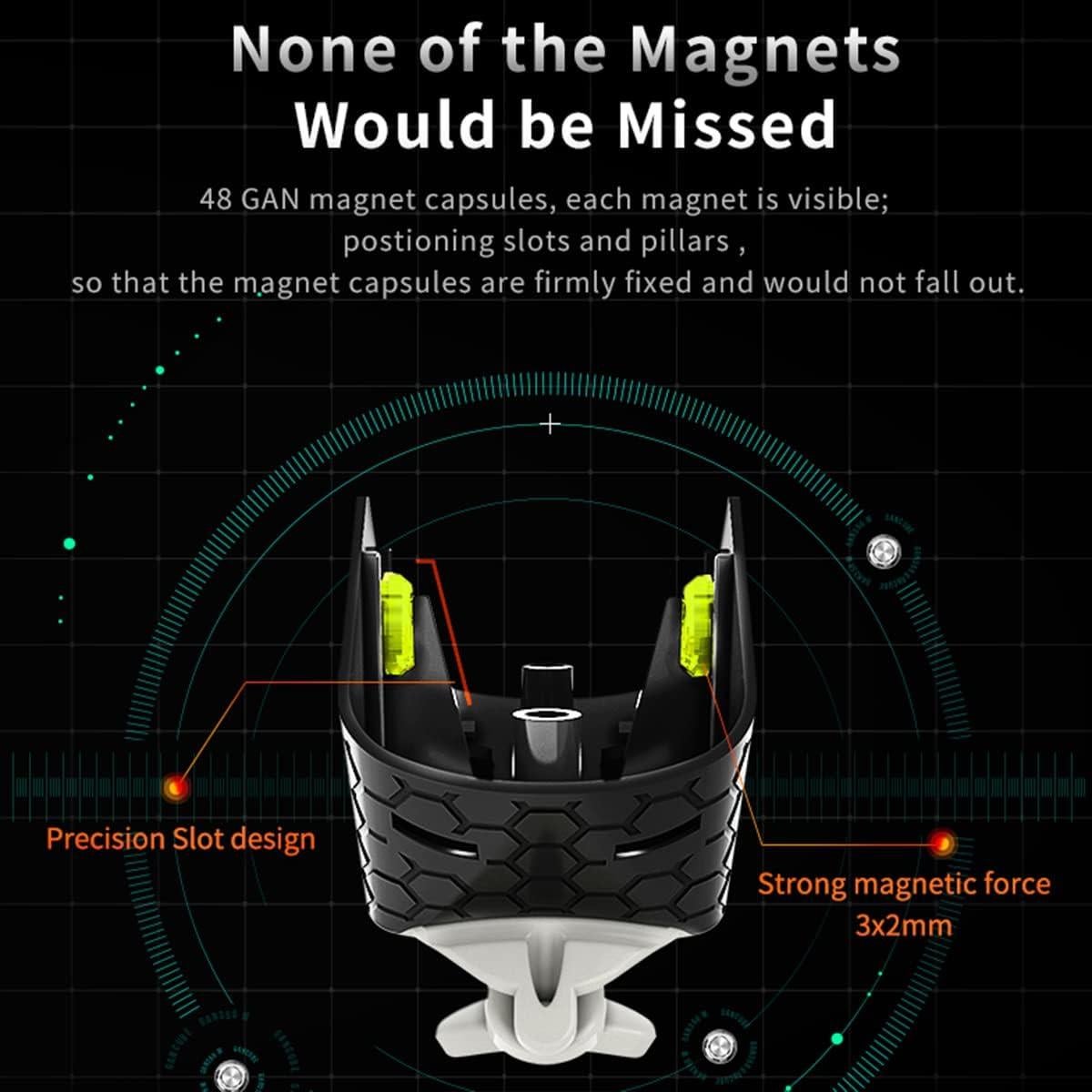 Cubo Mágico GAN 356 M Lite 3x3 Magnético Sin Pegatinas
