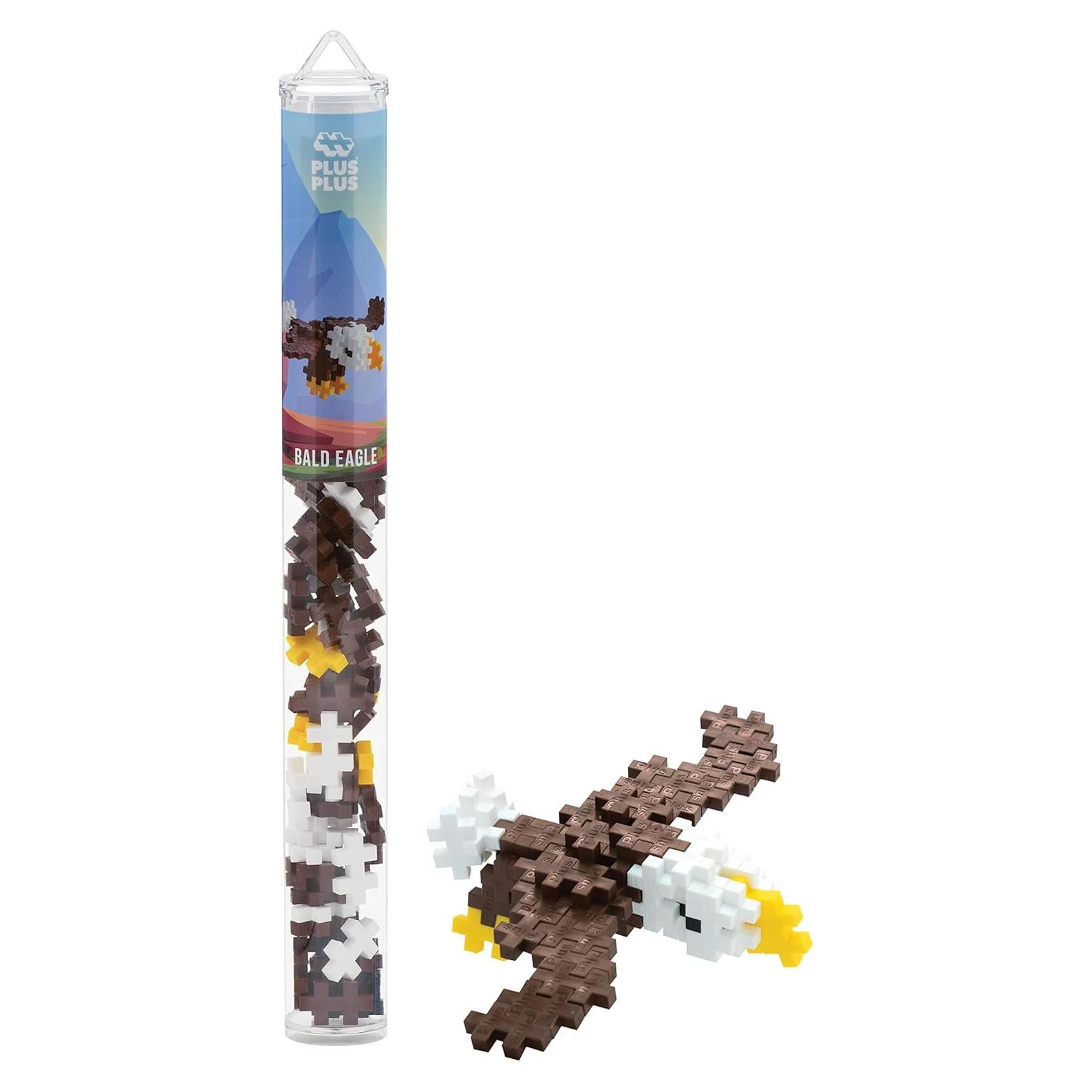 Set de Bloques Plus-Plus 3D - Tubo Creador de Águila, 70 Piezas